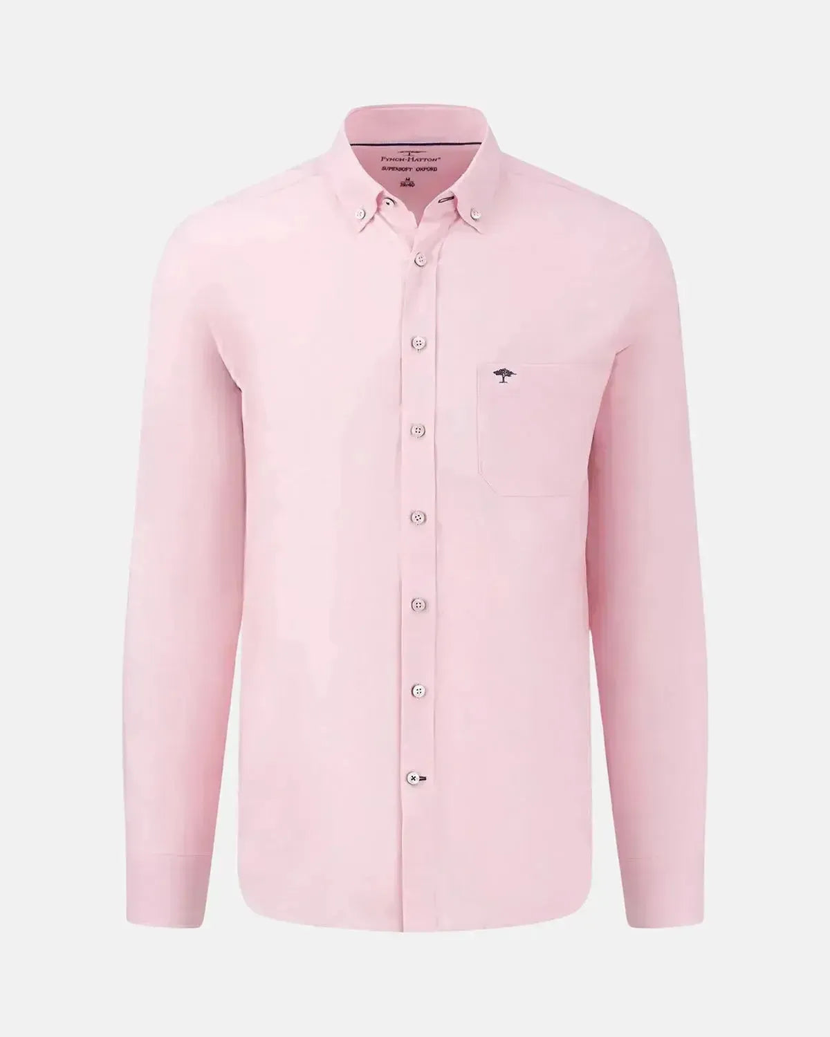 FYNCH-HATTON-FYNCH-HATTON BUTTON DOWN OXFORD SHIRT PINK-NORTHERN THREADS DESIGNER MENSWEAR