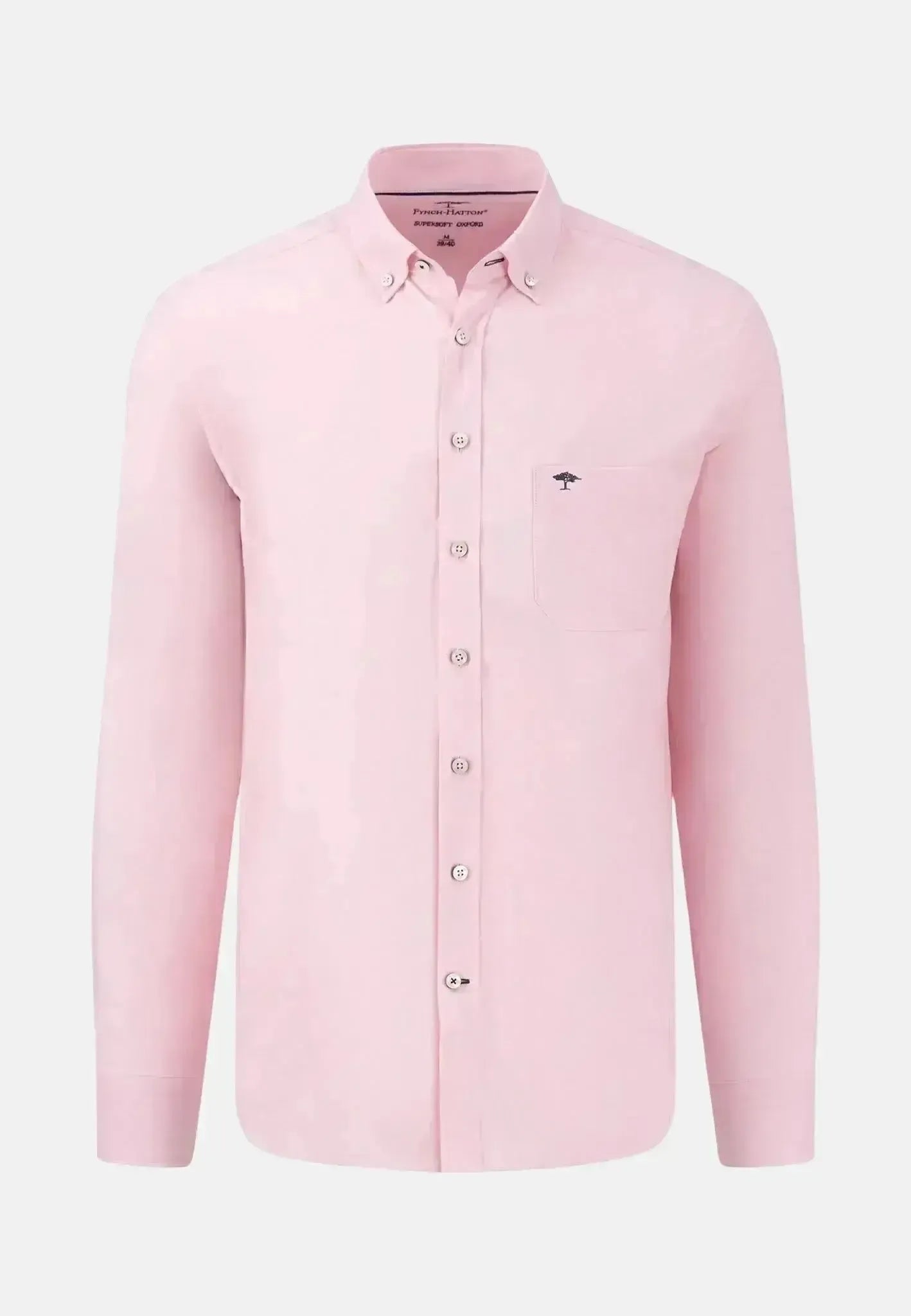 FYNCH-HATTON-Fynch-Hatton Button Down Oxford Shirt Pink-NORTHERN THREADS DESIGNER MENSWEAR