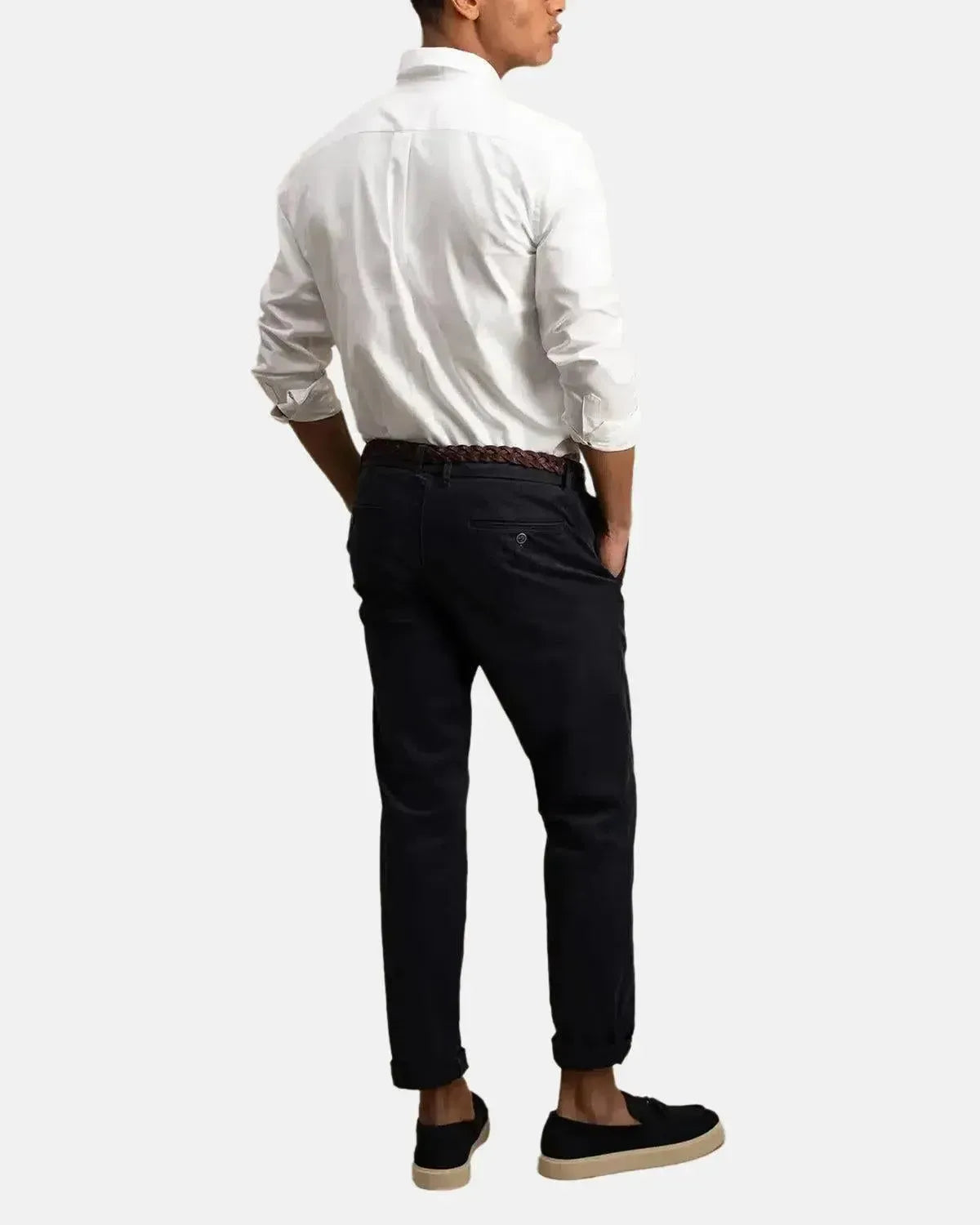 FYNCH-HATTON-FYNCH-HATTON BUTTON DOWN OXFORD SHIRT WHITE-NORTHERN THREADS DESIGNER MENSWEAR