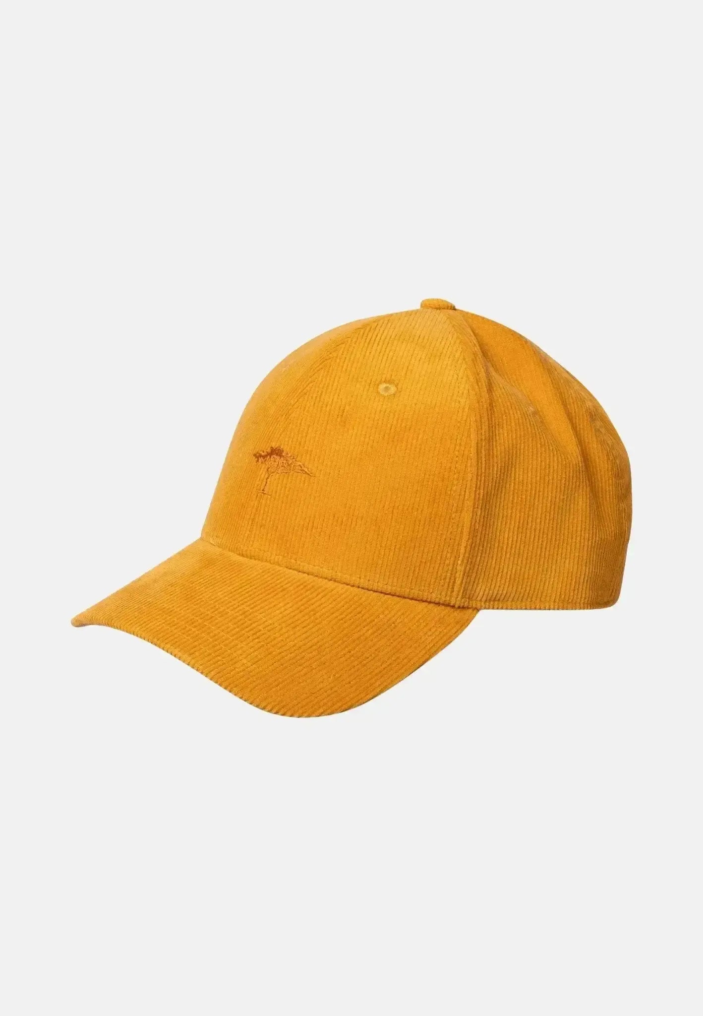 FYNCH-HATTON-Fynch-Hatton Cotton Corduroy Baseball Cap Amber-NORTHERN THREADS DESIGNER MENSWEAR