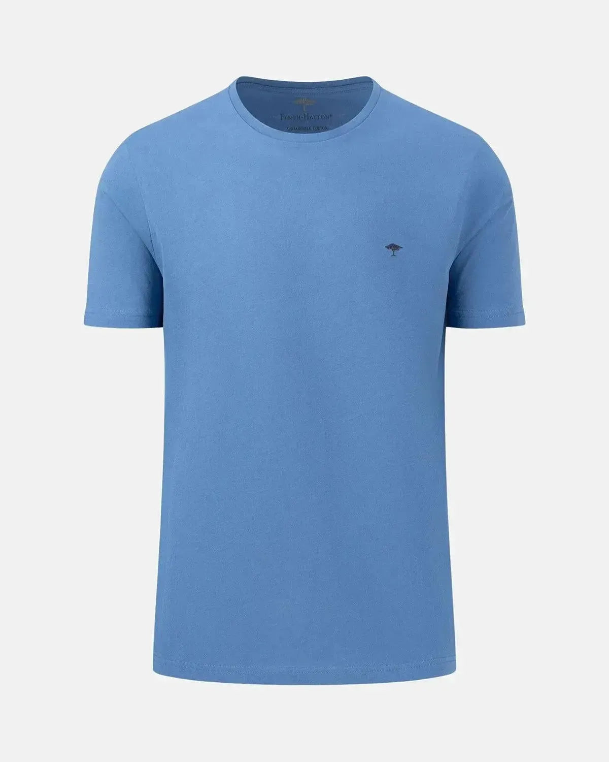 FYNCH-HATTON-FYNCH-HATTON SOFT COTTON CREW NECK T-SHIRT PACIFIC-NORTHERN THREADS DESIGNER MENSWEAR