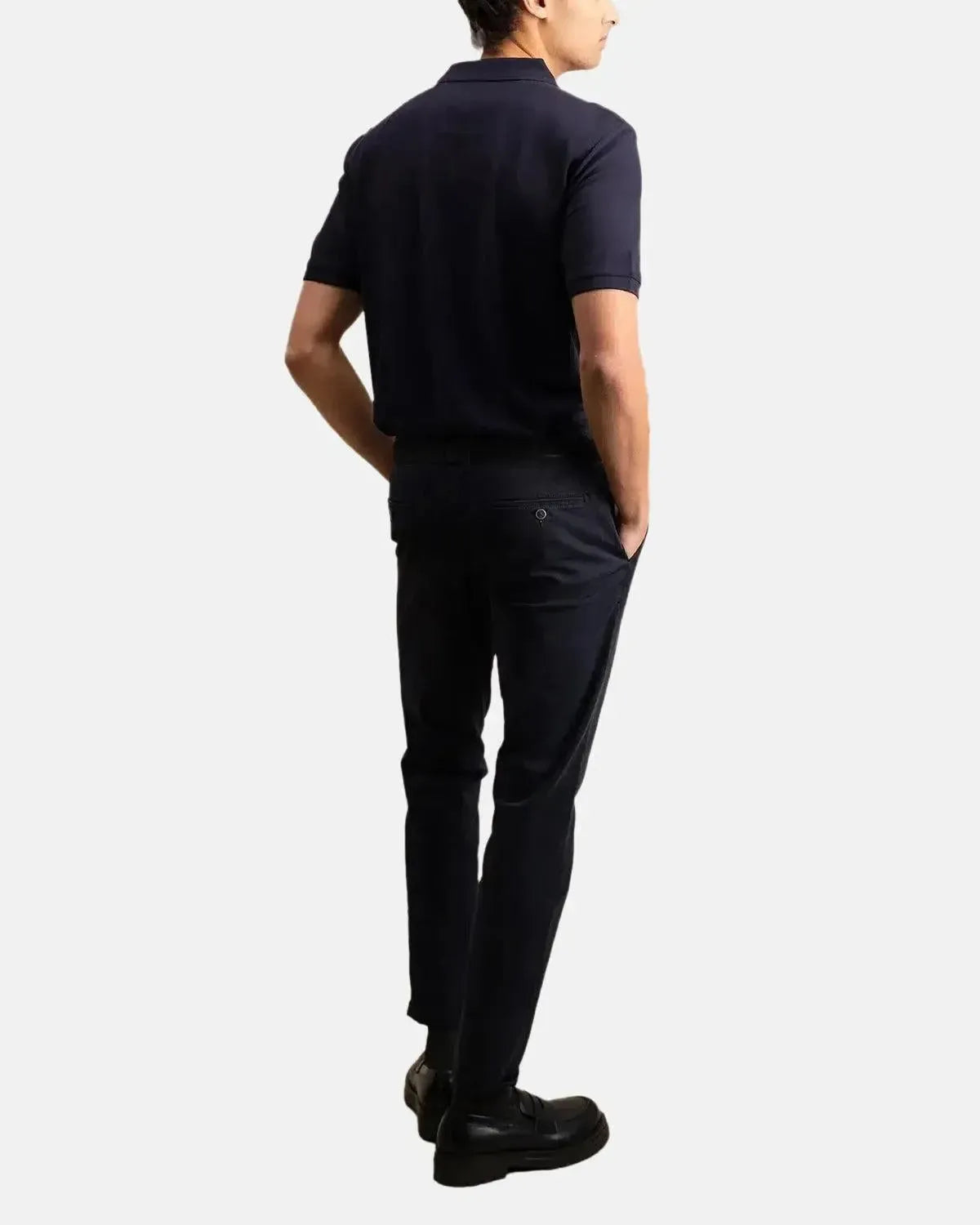 FYNCH-HATTON-FYNCH-HATTON SOFT COTTON POLO SHIRT NAVY-NORTHERN THREADS DESIGNER MENSWEAR