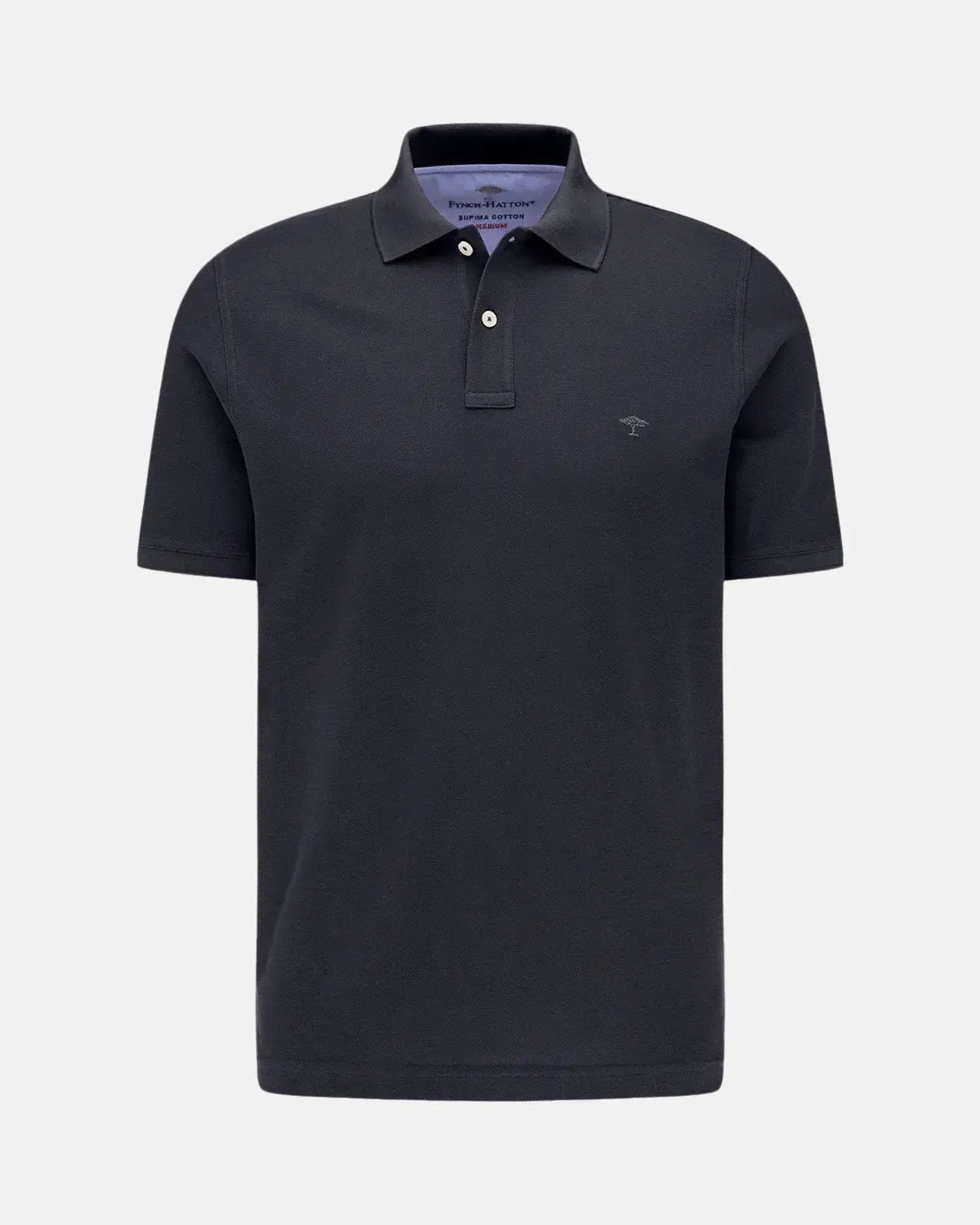 FYNCH-HATTON-FYNCH-HATTON SOFT COTTON POLO SHIRT NAVY-NORTHERN THREADS DESIGNER MENSWEAR