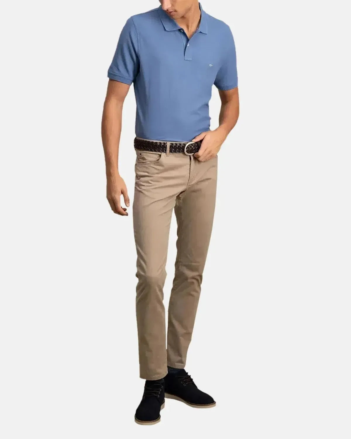 FYNCH-HATTON-FYNCH-HATTON SOFT COTTON POLO SHIRT PACIFIC-NORTHERN THREADS DESIGNER MENSWEAR