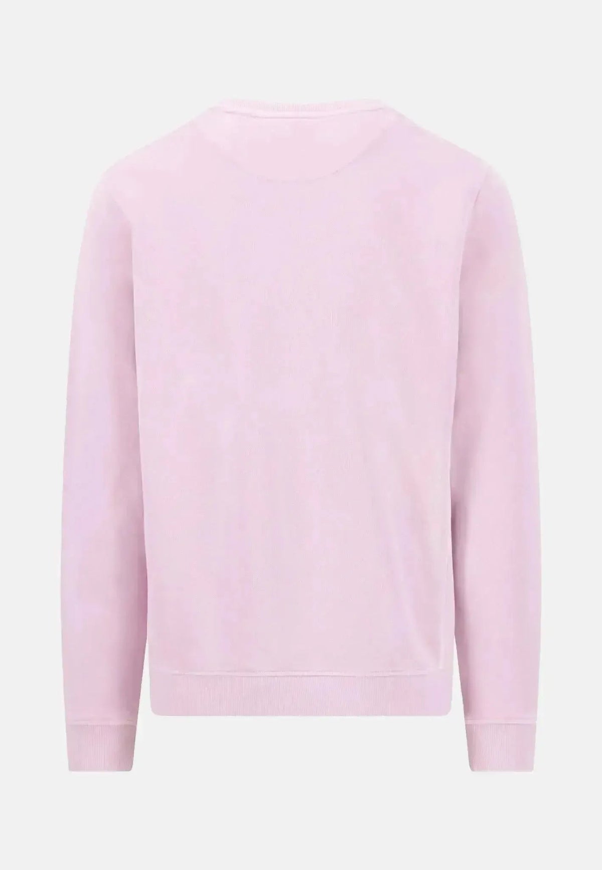Fynch-Hatton Garment Dyed Crewneck Sweatshirt Magnolia | Northern Threads Designer Menswear