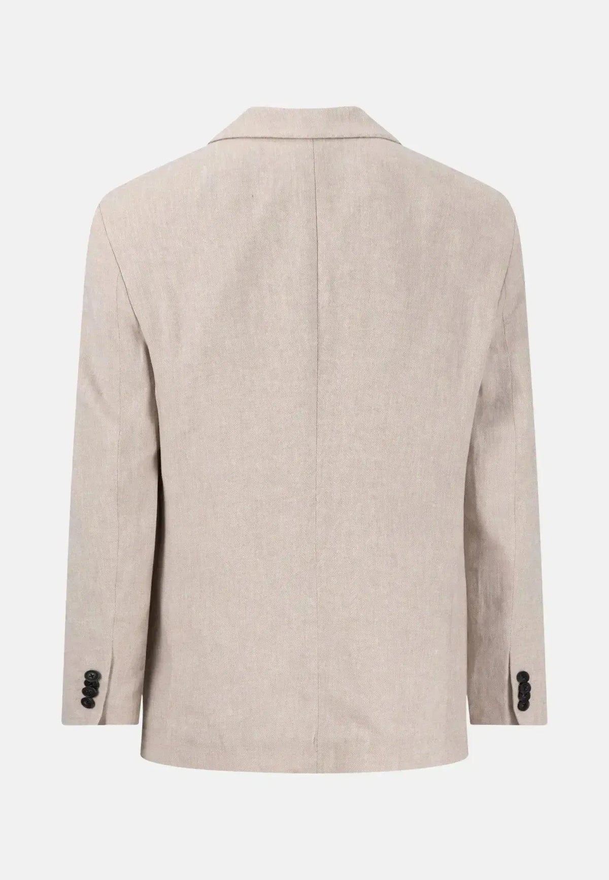 Fynch-Hatton Linen Blend Herringbone Blazer Beige | Northern Threads Designer Menswear