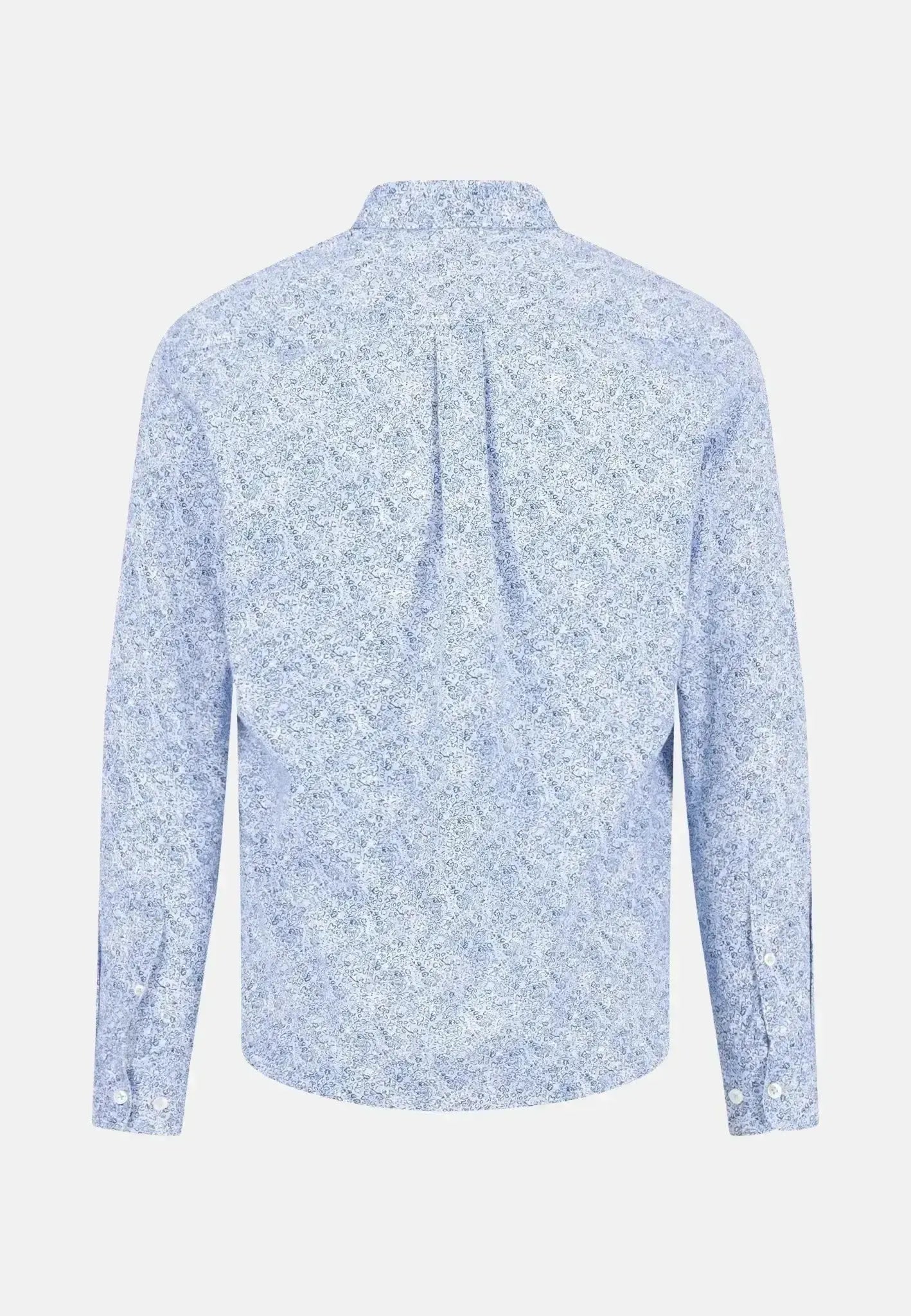 Fynch - Hatton Minimal Flower Print Button Down Shirt New Breeze - 15125760-653-S - northern threads uk