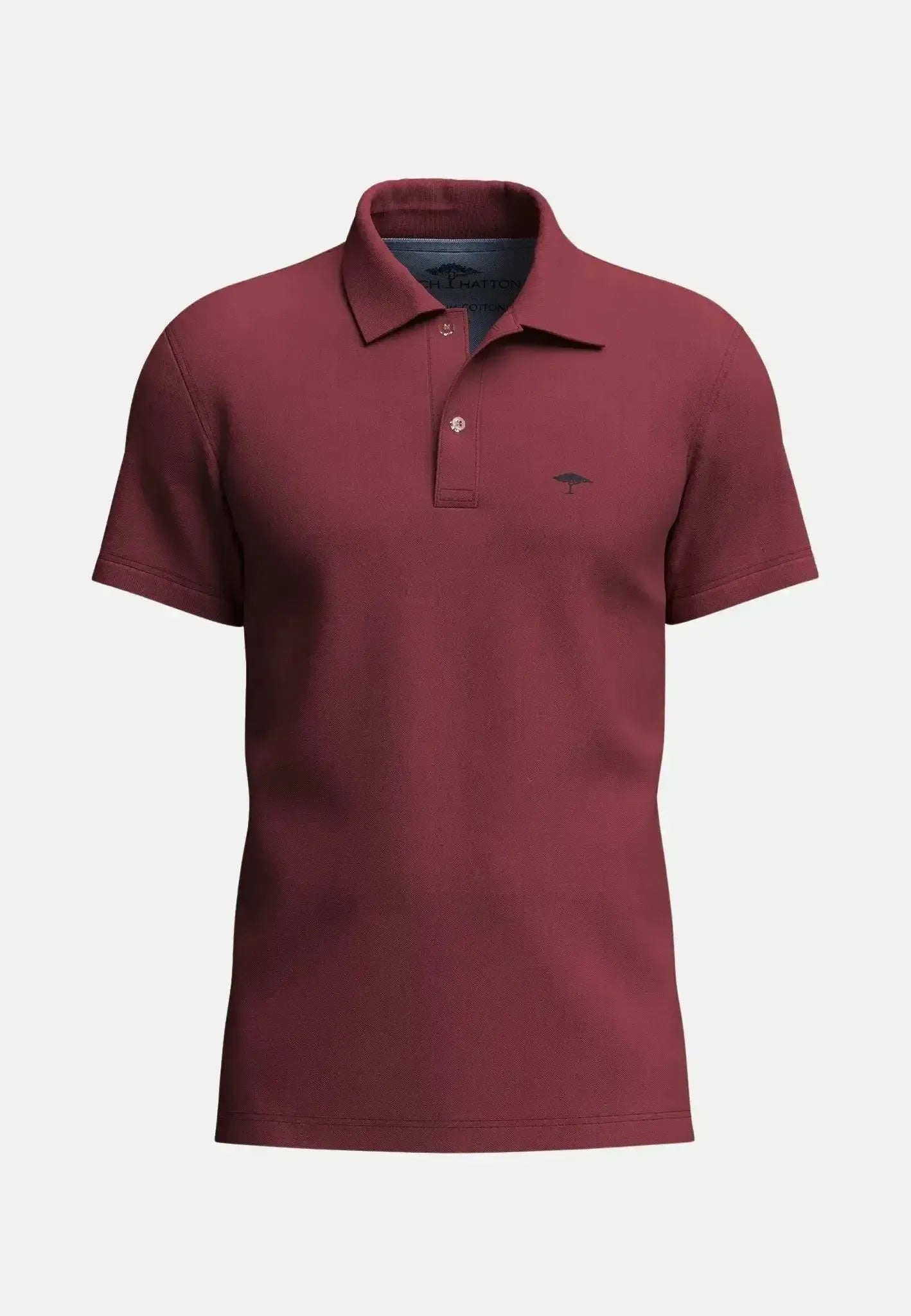 Fynch - Hatton Premium Cotton Polo Shirt Berry - 15141700-415-S - northern threads uk