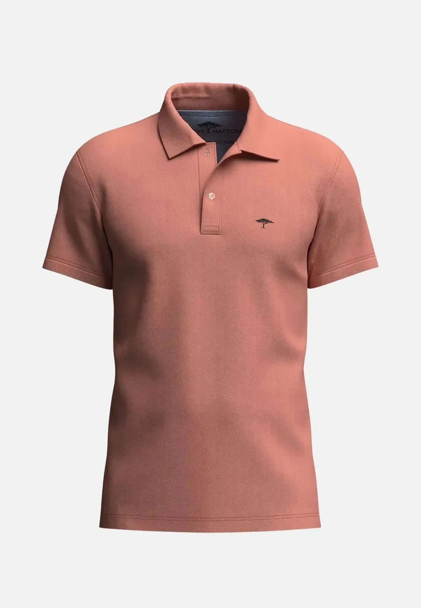 Fynch - Hatton Premium Cotton Polo Shirt Peach - 15141700-209-S - northern threads uk