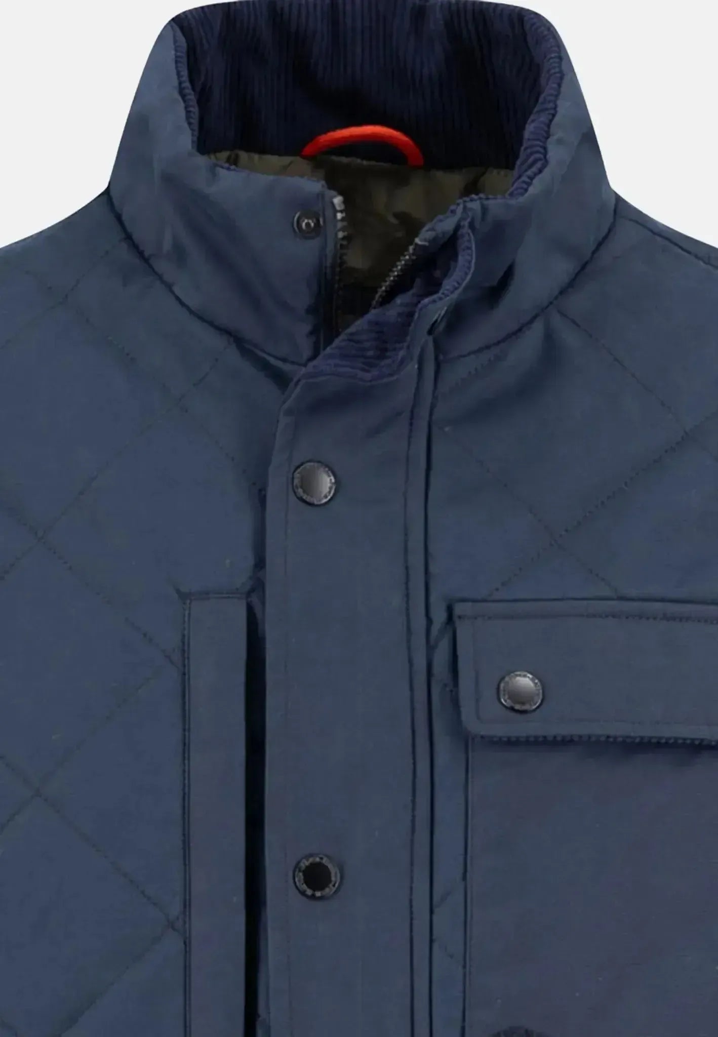 Fynch - Hatton Quilted Field Jacket Dark Navy - 15092644-688-S - northern threads uk