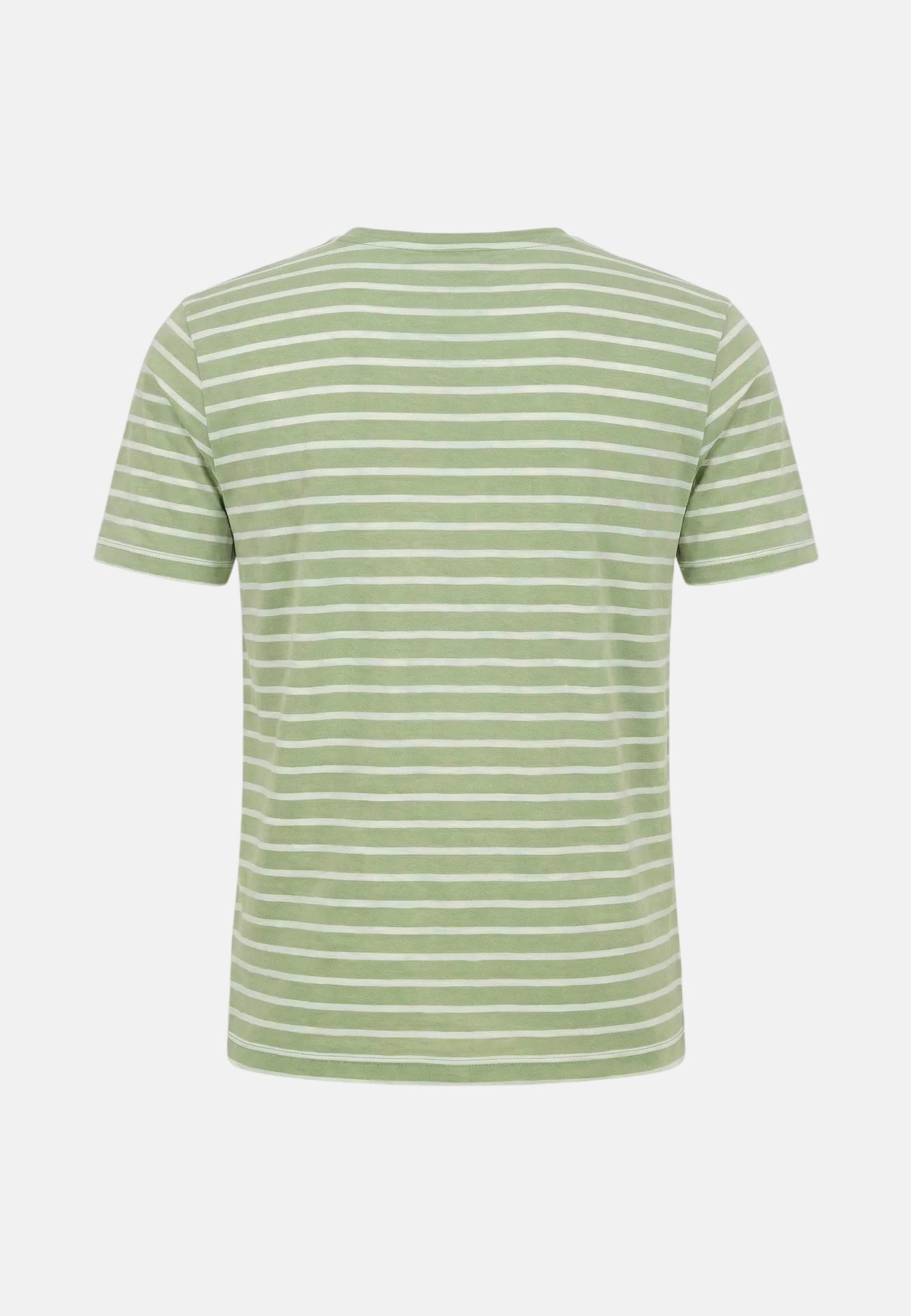 Fynch - Hatton Stripe Pattern T-Shirt Avocado - northern threads