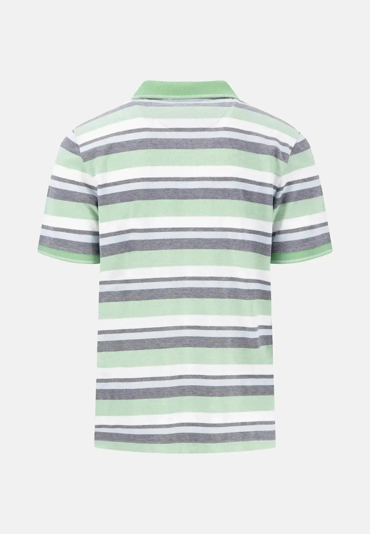 Fynch-Hatton Striped Casual Fit Polo Shirt Turf Green | Northern Threads Designer Menswear