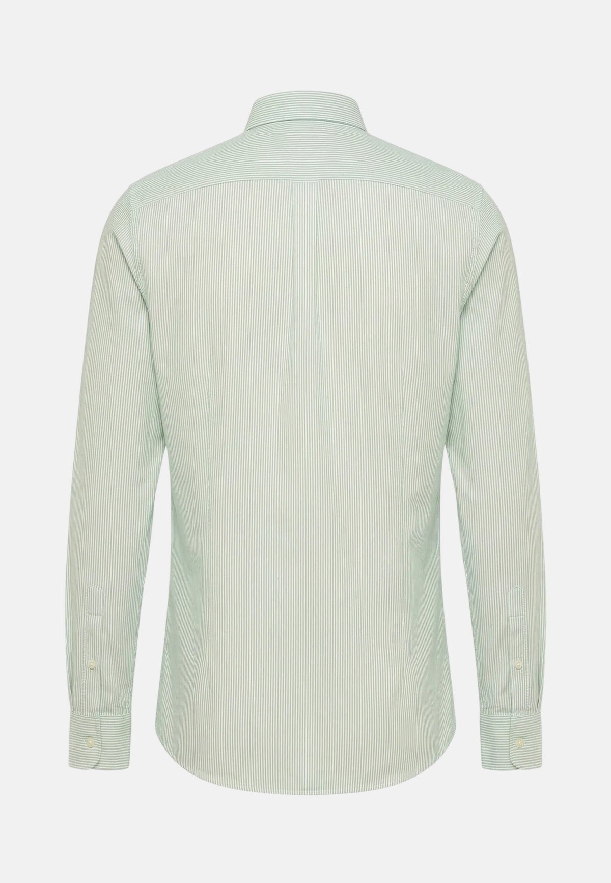 Fynch-Hatton Washed Oxford Bengal Stripe Button Down Shirt Mint | Northern Threads Designer Menswear