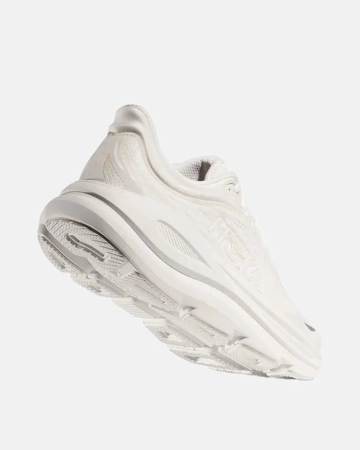 HOKA BONDI 9 TRAINERS WHITE WHITE - HOKA-1162011-WWH-7.5 - northern threads uk