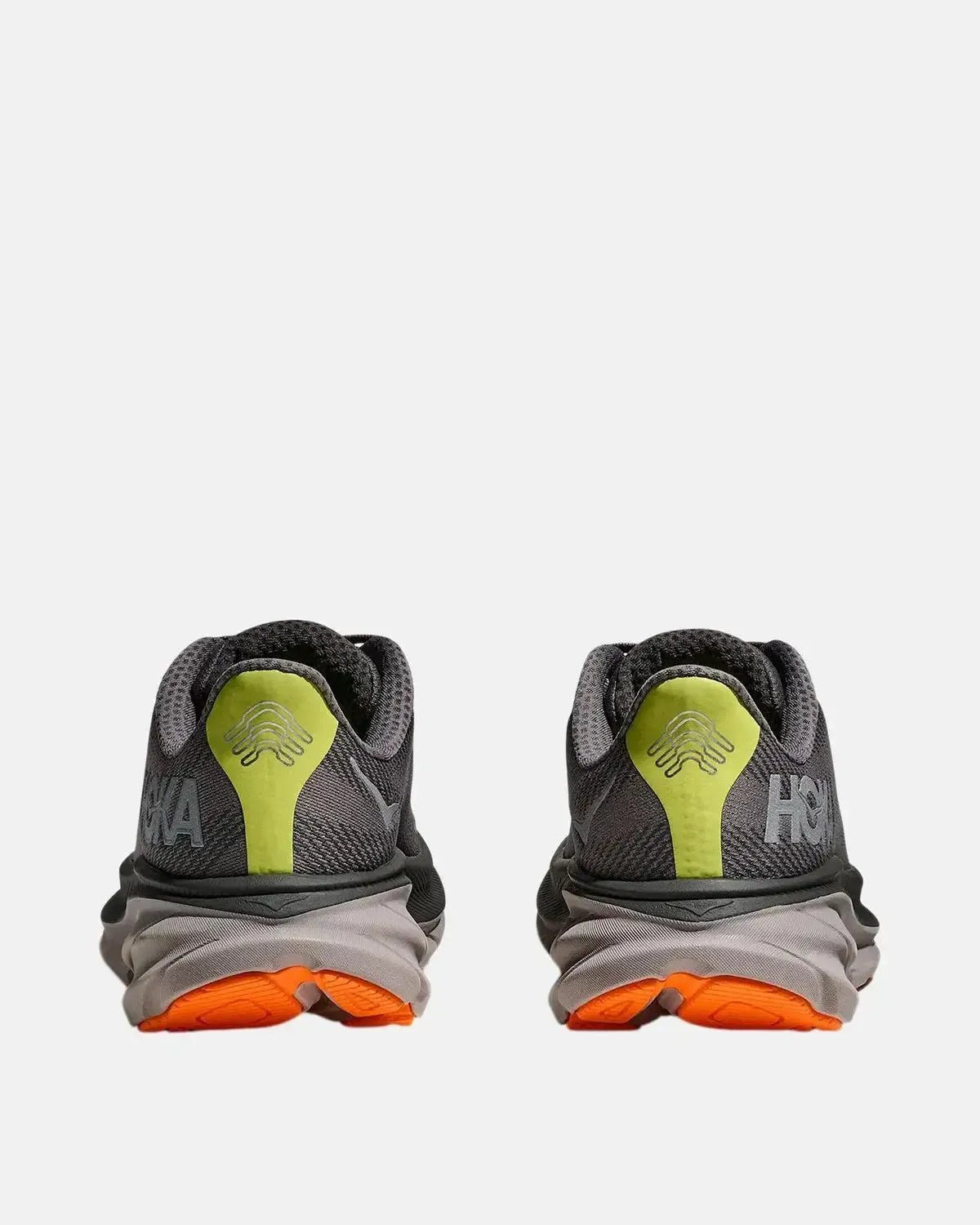 HOKA CLIFTON 9 GORE - TEX TRAINERS ASPHALT GREY GRAVEL - northern threads