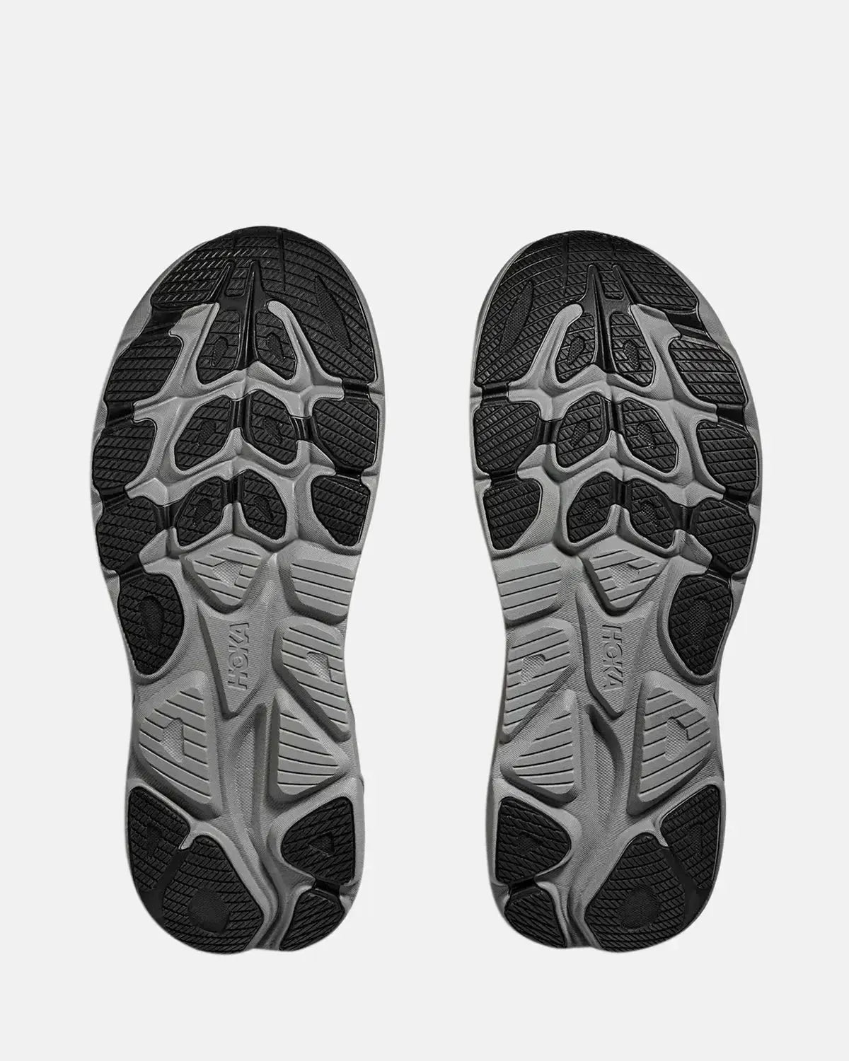 HOKA-HOKA CLIFTON 10 TRAINERS BLACK GALACTIC GREY-NORTHERN THREADS DESIGNER MENSWEAR