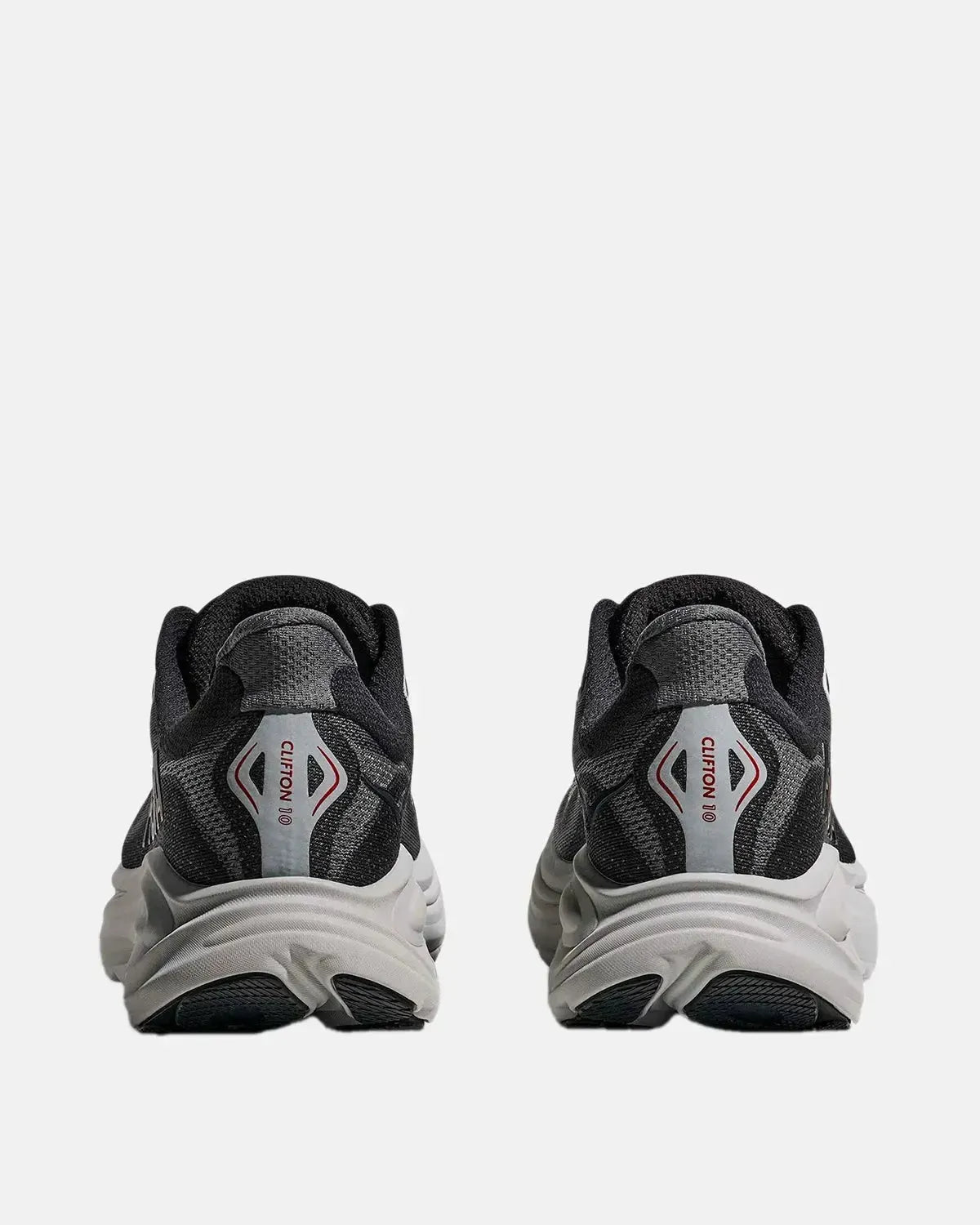 HOKA-HOKA CLIFTON 10 TRAINERS CARBON BLACK SATELLITE GREY-NORTHERN THREADS DESIGNER MENSWEAR