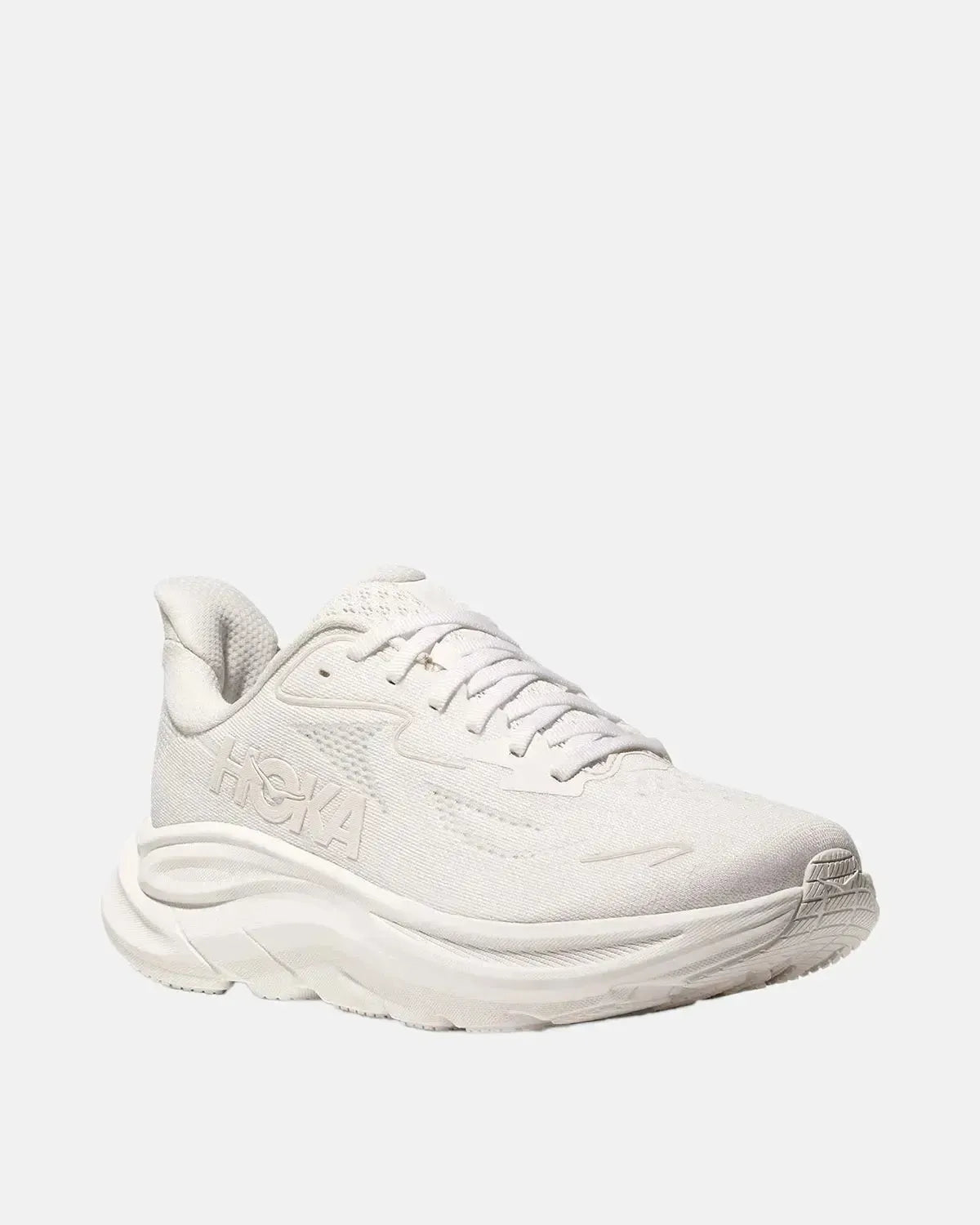 HOKA-HOKA CLIFTON 10 TRAINERS WHITE WHITE-NORTHERN THREADS DESIGNER MENSWEAR