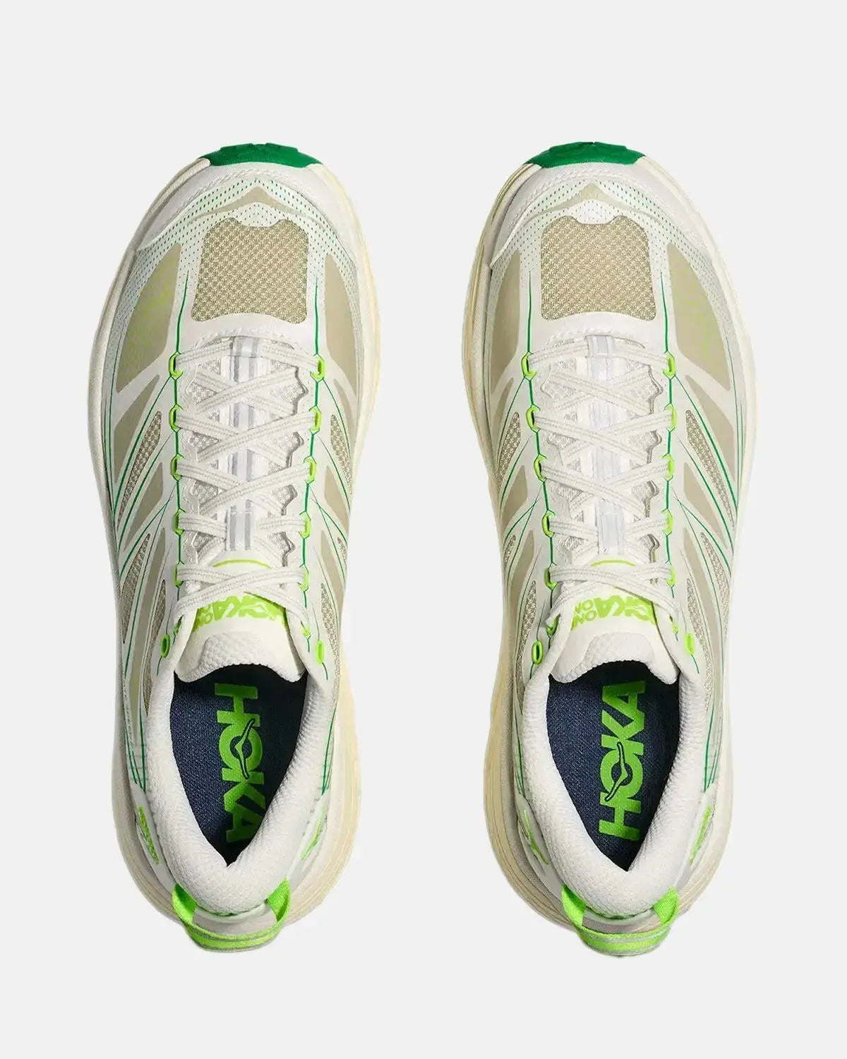 HOKA-HOKA MUFATE SPEED 2 TRAINERS WHITE FRESH CUT GRASS-NORTHERN THREADS DESIGNER MENSWEAR