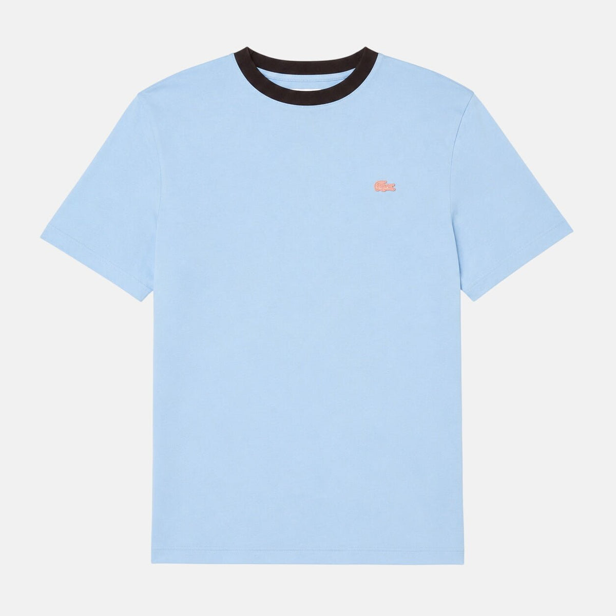 Lacoste Classic Fit Contrast Colour T-Shirt Powder Blue | Northern Threads Designer Menswear
