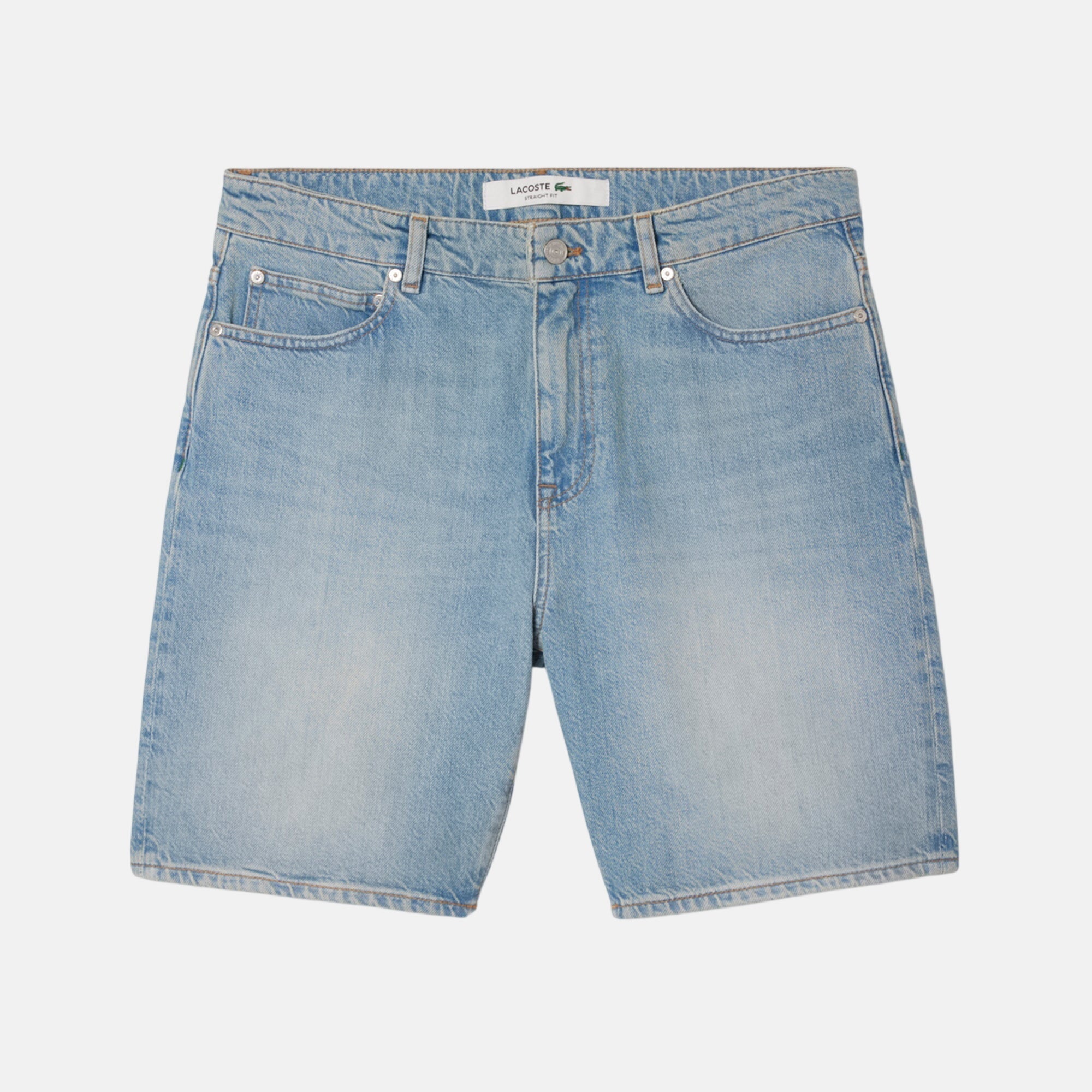 Lacoste Straight Fit Denim Bermuda Shorts Blue - SPR146-30 - northern threads uk