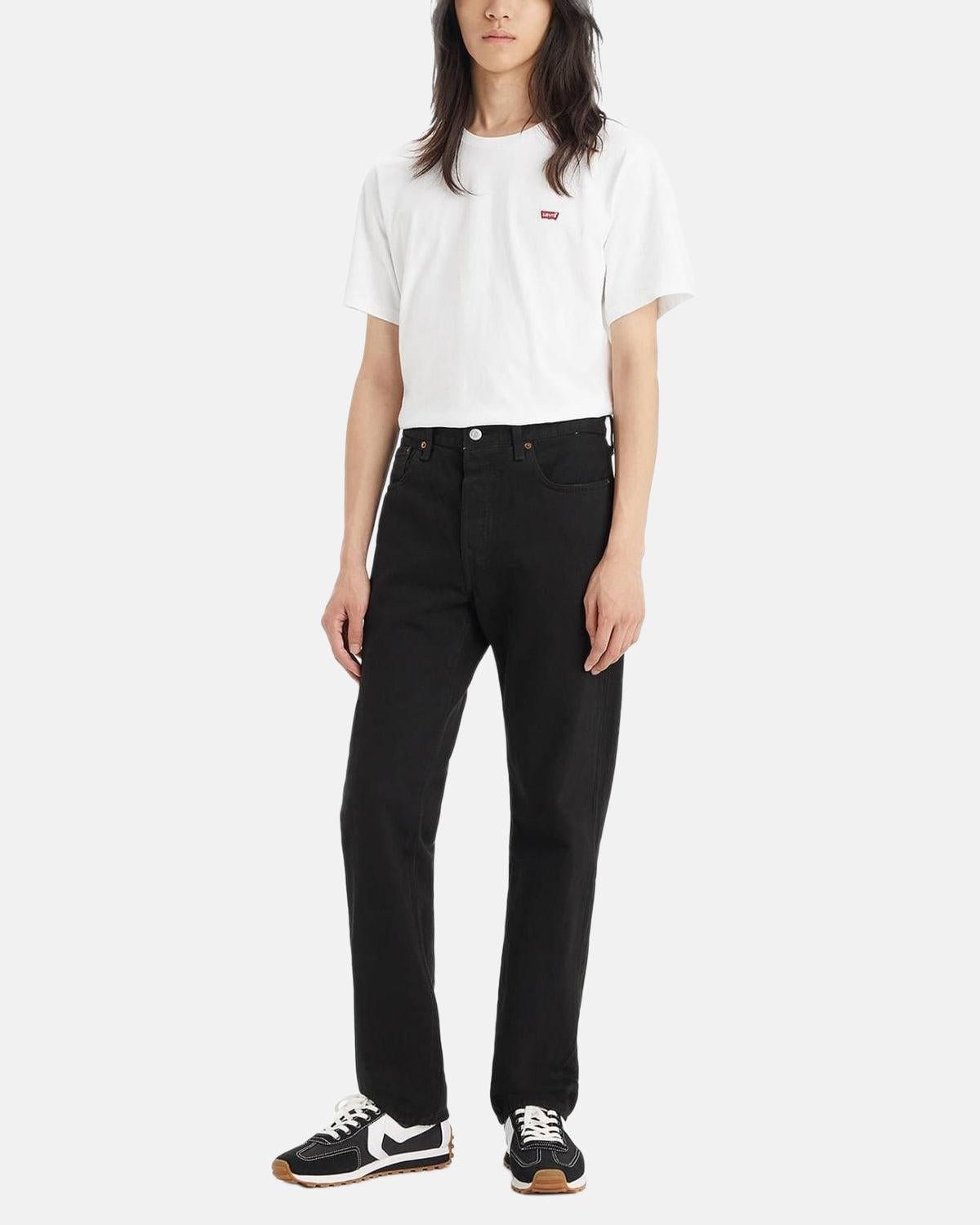 LEVIS 501 ORIGINAL JEANS STONEWASHED BLACK - northern threads
