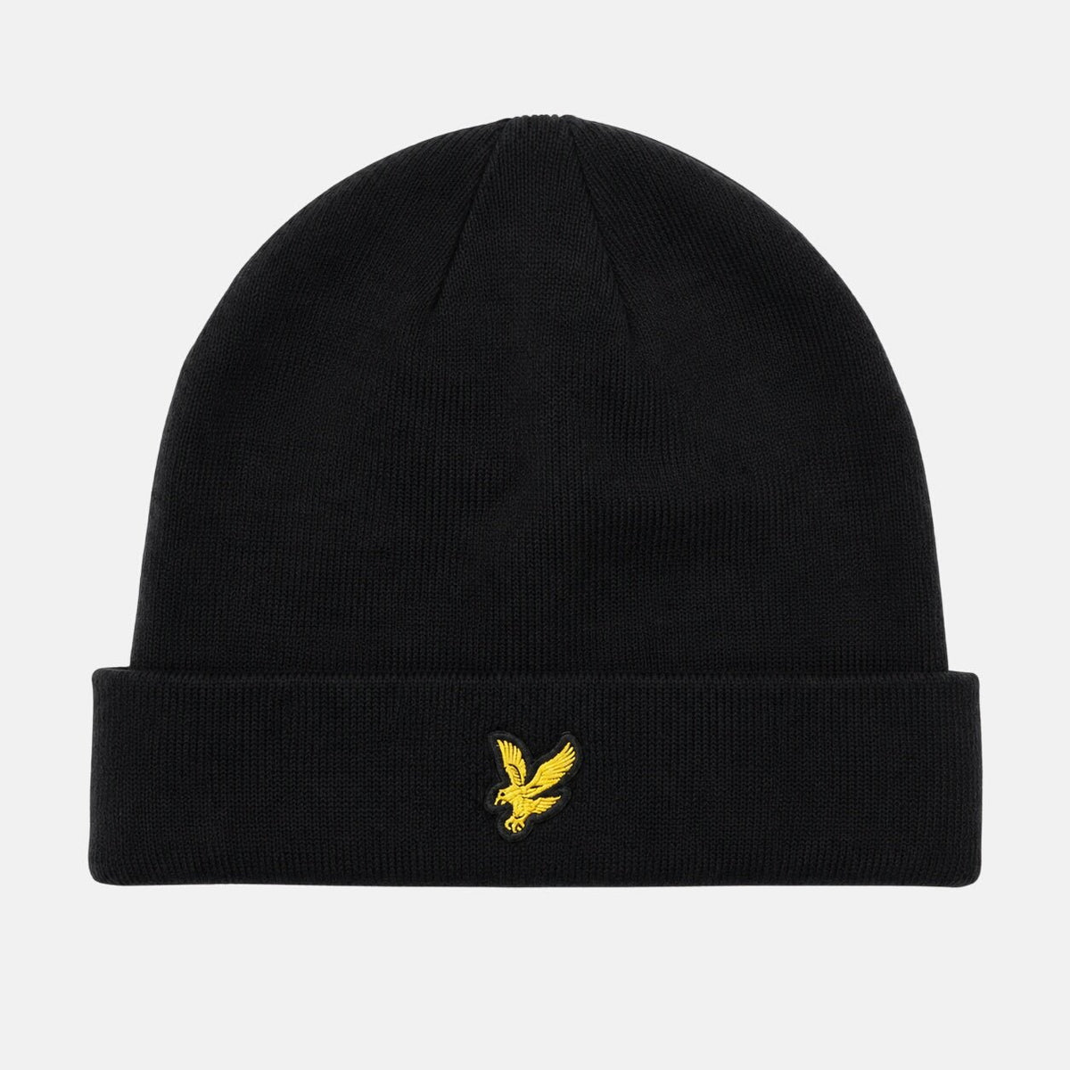 Lyle & Scott Basic Beanie Hat Jet Black | Northern Threads Designer Menswear