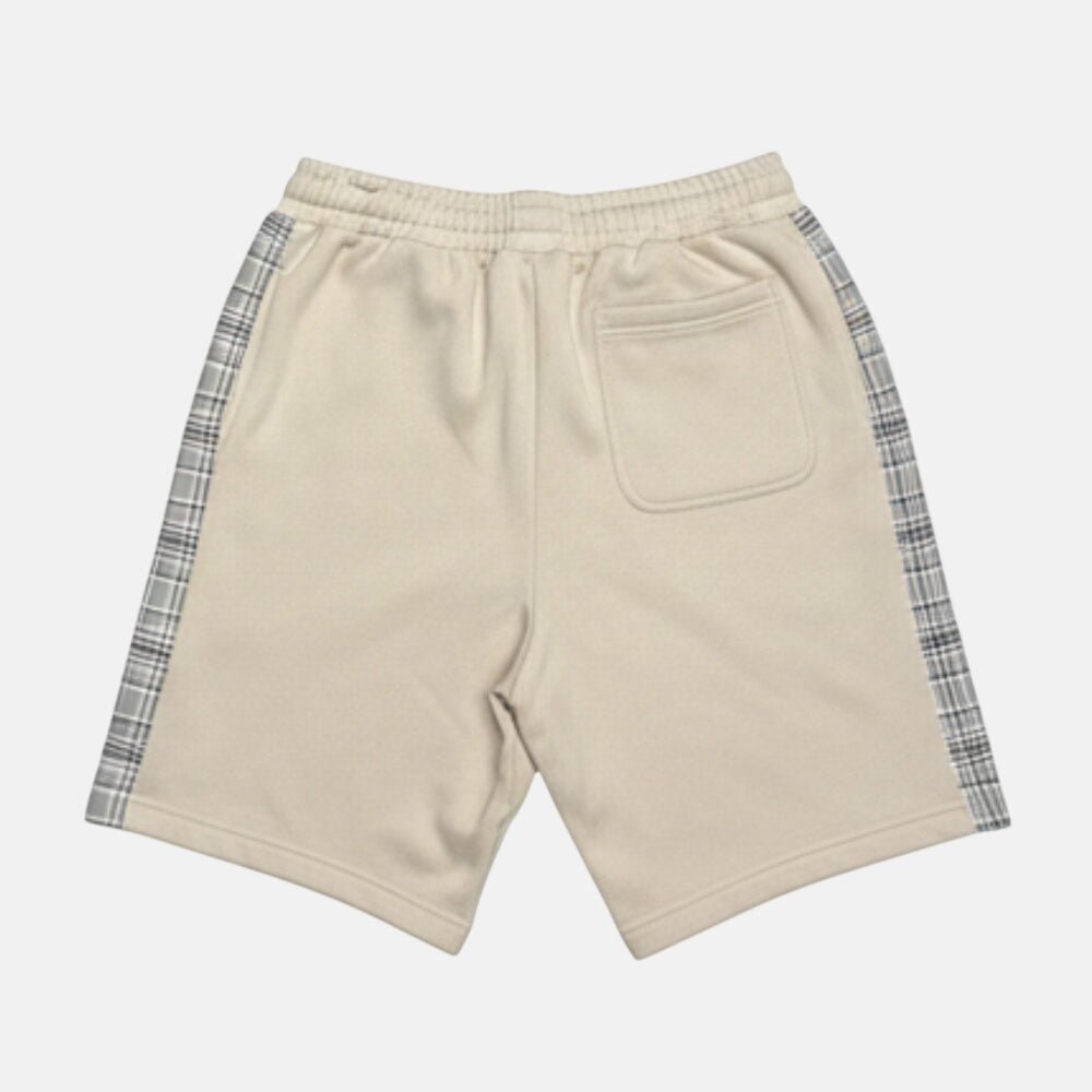 Lyle & Scott Check Panelled Sweat Shorts Cove | Northern Threads Designer Menswear