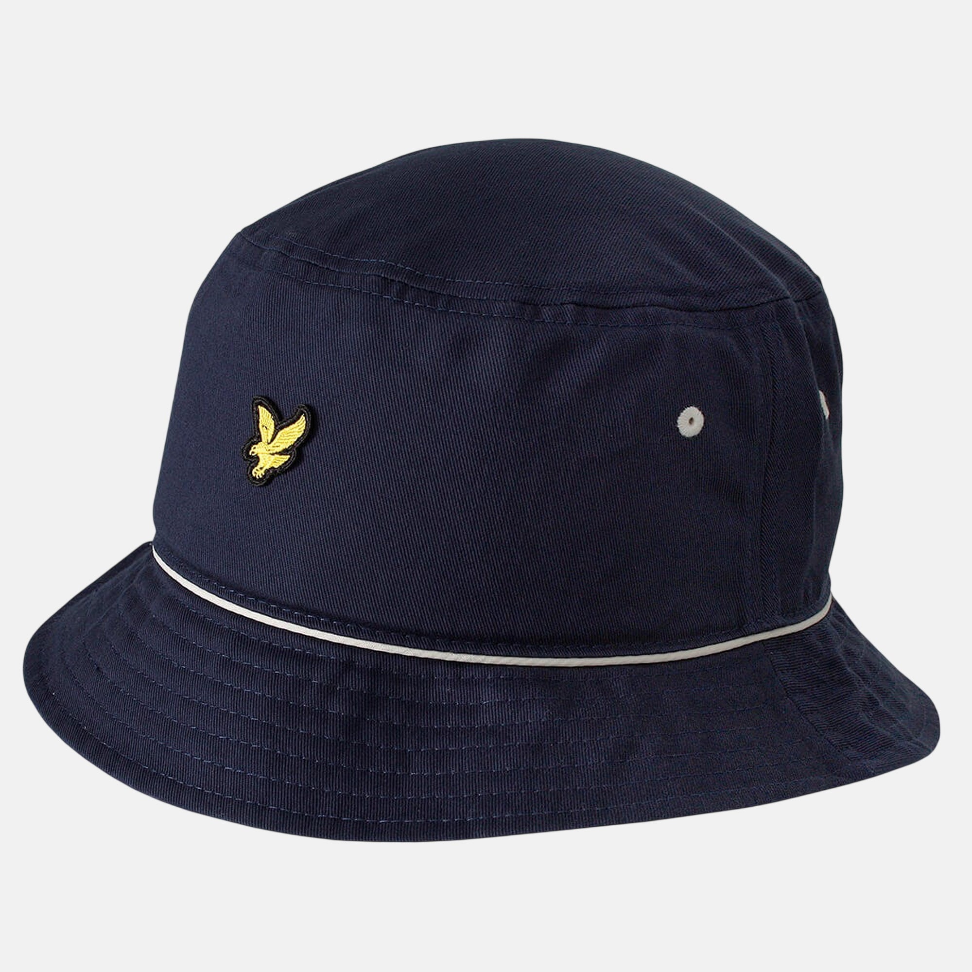 Lyle & Scott Piped Bucket Hat Dark Navy - SPR1094-One size - northern threads uk
