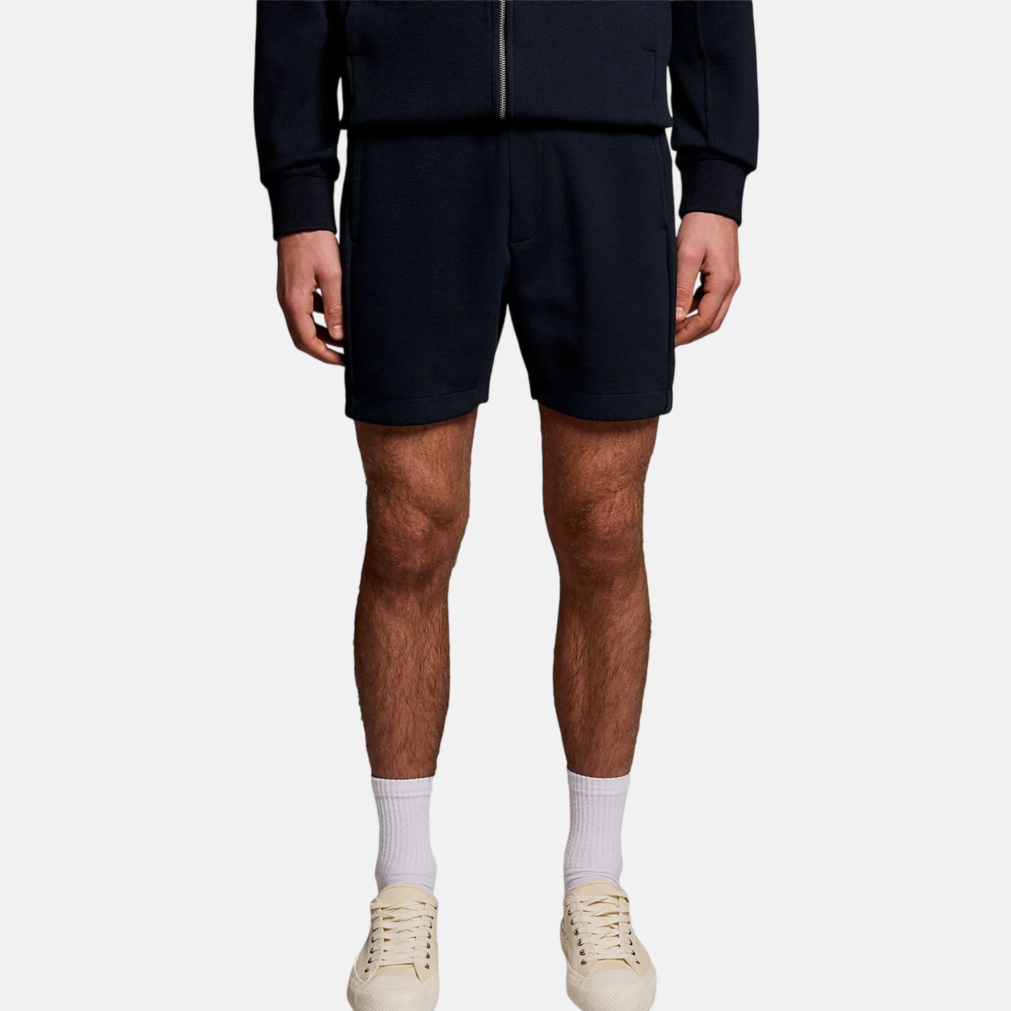 Lyle & Scott Pique Track Shorts Dark Navy - SPR1221-M - northern threads uk
