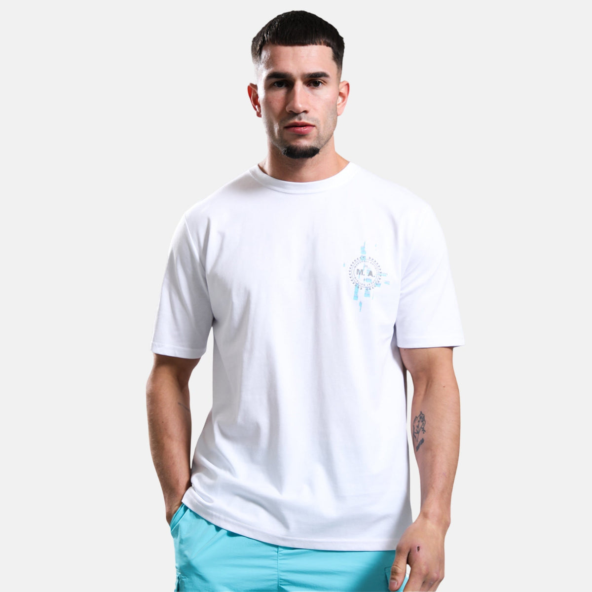 Marshall Artist Glitch Theory T-Shirt White | Northern Threads Designer Menswear