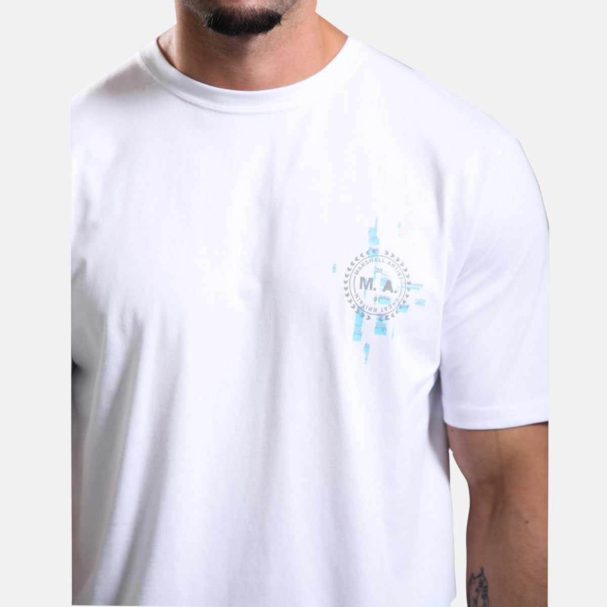 Marshall Artist Glitch Theory T-Shirt White | Northern Threads Designer Menswear