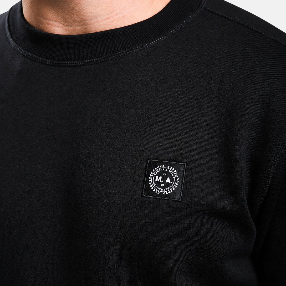Marshall Artist Marchio Crew Sweatshirt Black | Northern Threads Designer Menswear