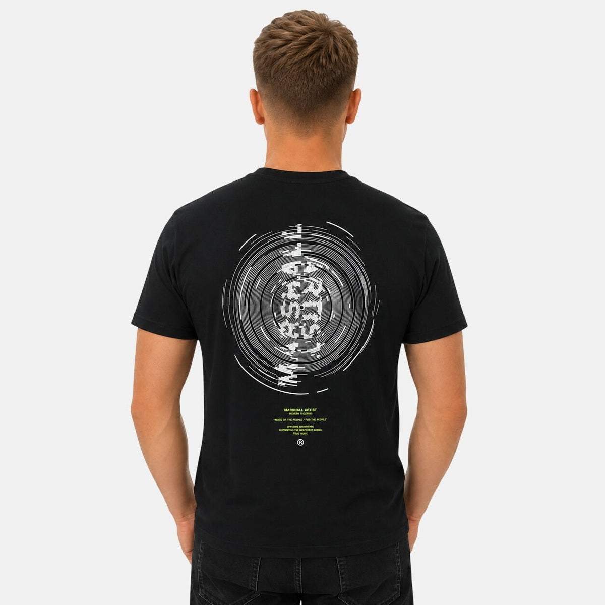 Marshall Artist Space Face T-Shirt Black | Northern Threads Designer Menswear