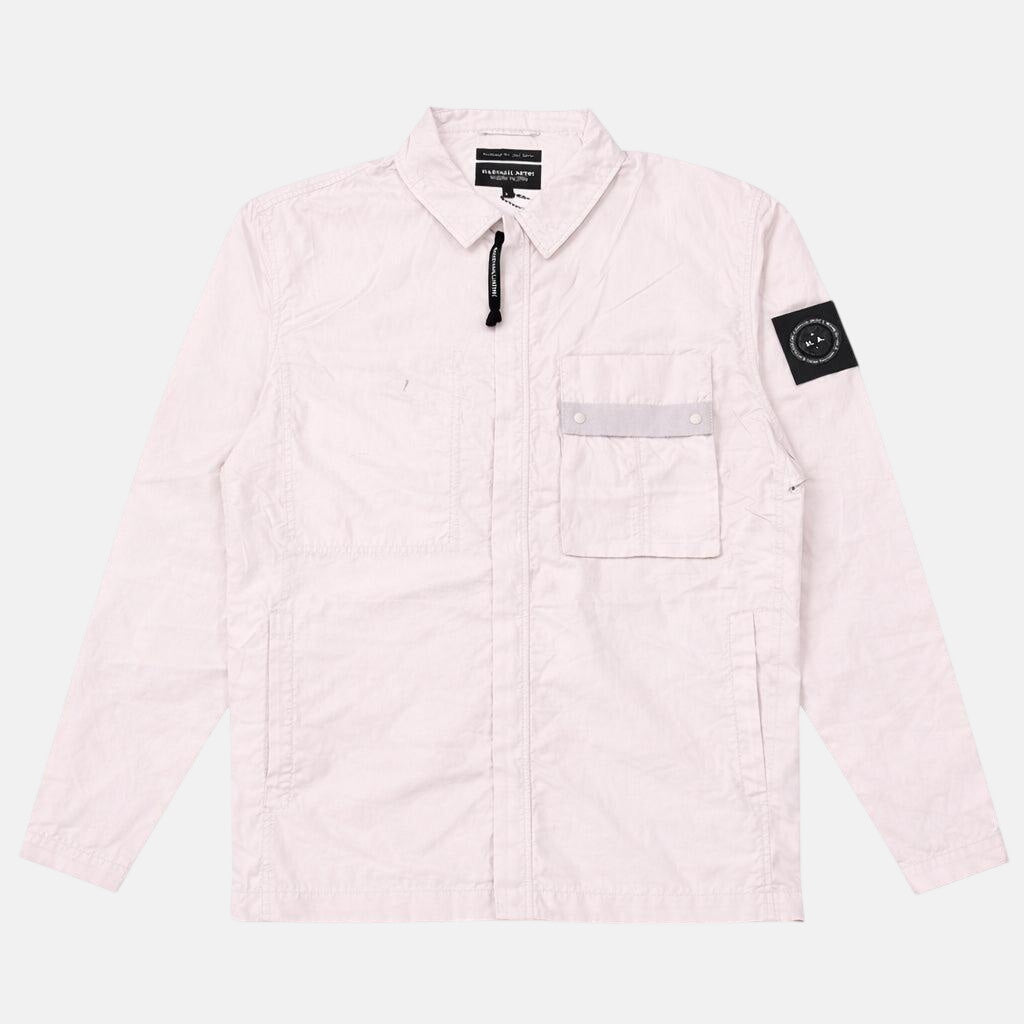 Marshall Artist Woodvale Overshirt Light Rose | Northern Threads Designer Menswear