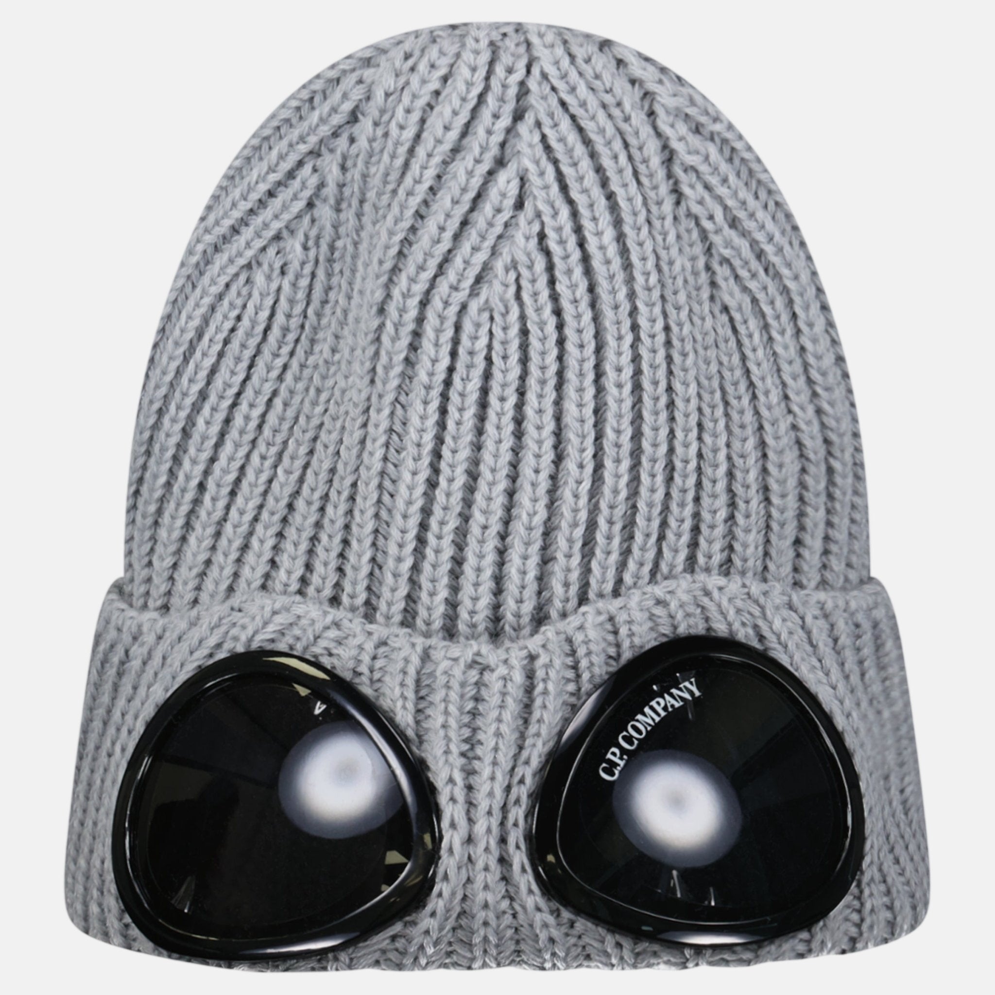 CP Company Extrafine Merino Wool Goggle Beanie Grey