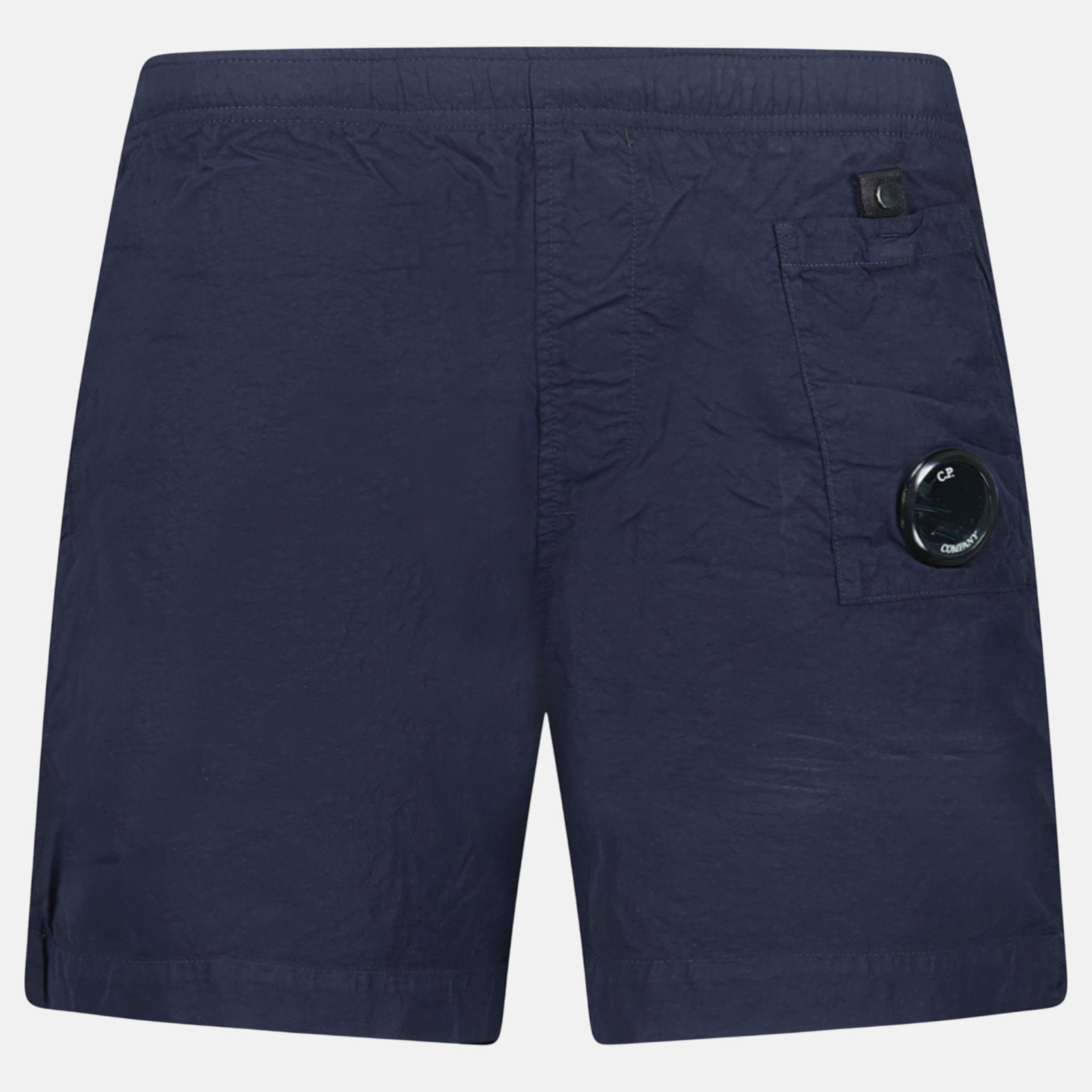 CP Company Flatt Nylon Lens-Detail Swim Shorts Navy