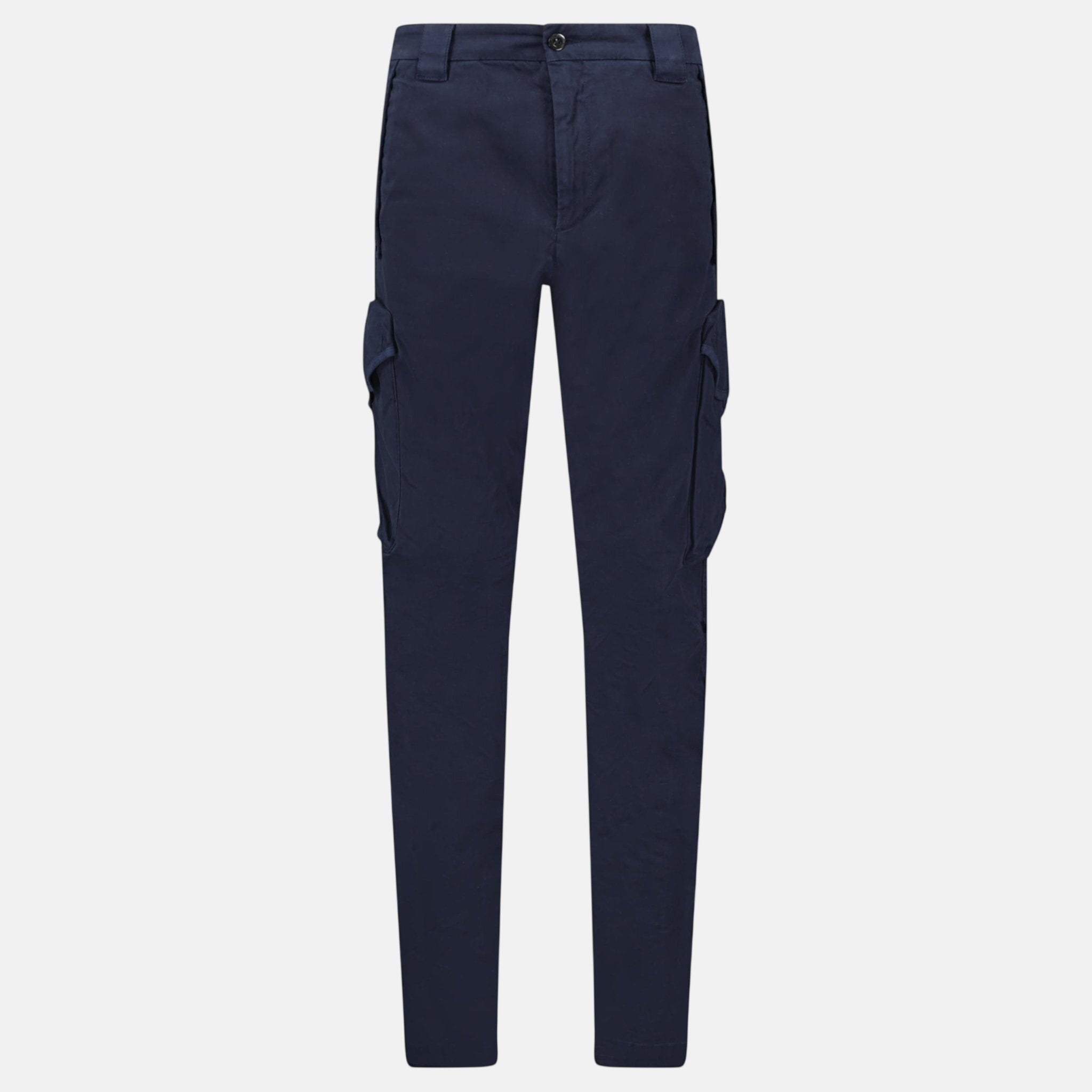CP Company Stretch Sateen Ergonomic Lens Cargo Pants Navy