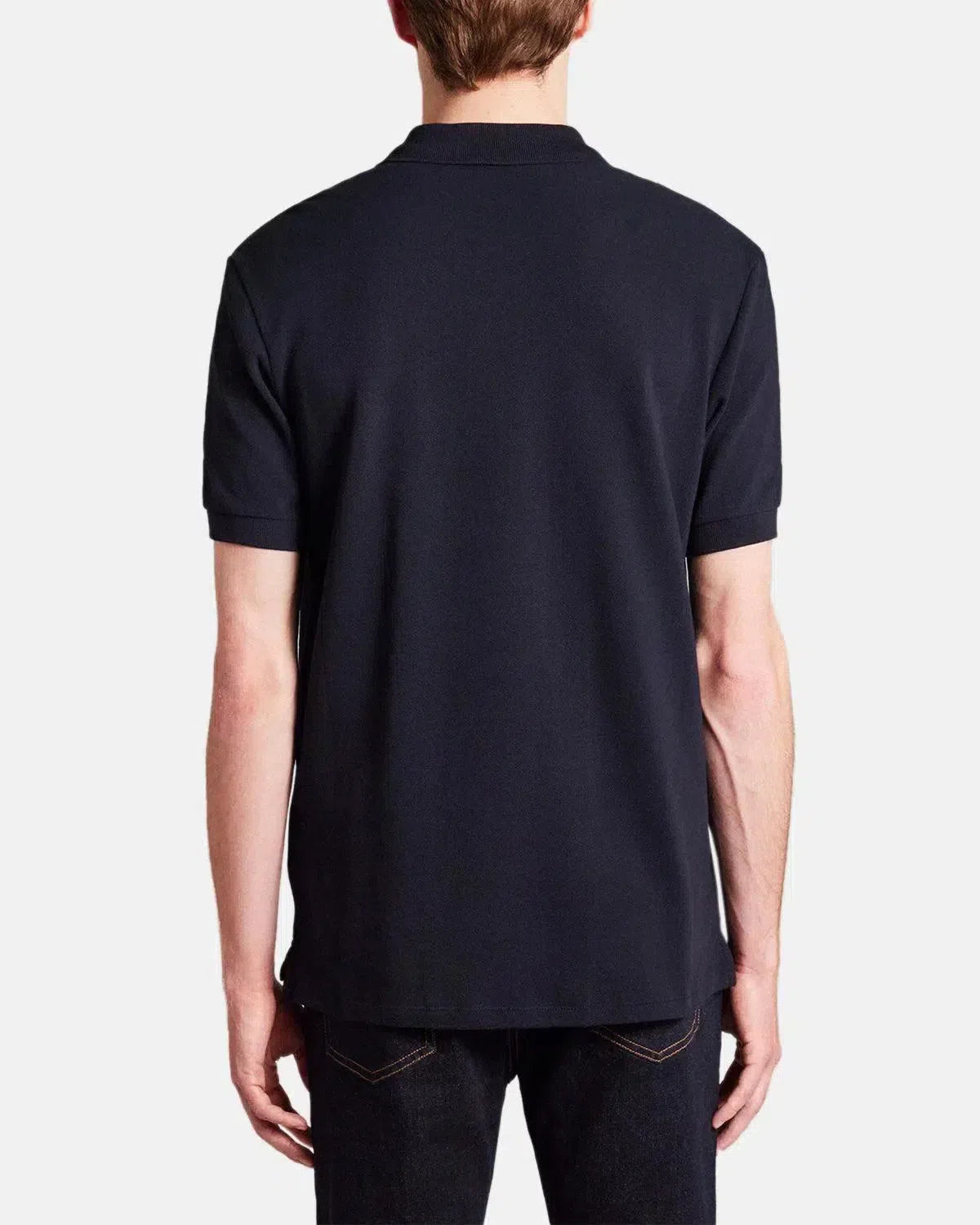 PAUL SMITH-PAUL SMITH PS COTTON PIQUE ZEBRA LOGO POLO SHIRT DARK NAVY-NORTHERN THREADS DESIGNER MENSWEAR