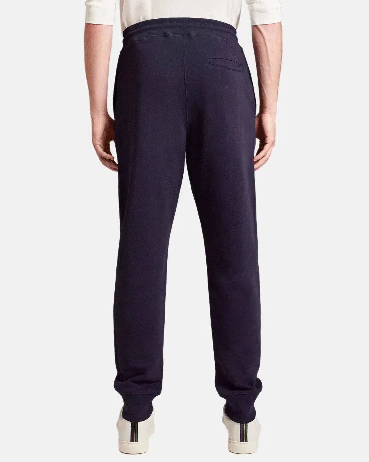 PAUL SMITH-PAUL SMITH PS TAPERED FIT COTTON ZEBRA LOGO SWEATPANTS DARK NAVY-NORTHERN THREADS DESIGNER MENSWEAR