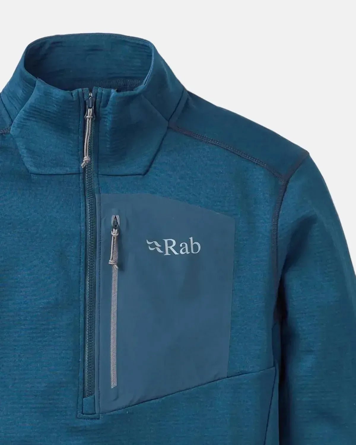RAB ASCENDOR PULL - ON 1/4 ZIP FLEECE TEMPEST BLUE - RAB-QFG-64-TMB-M - northern threads uk
