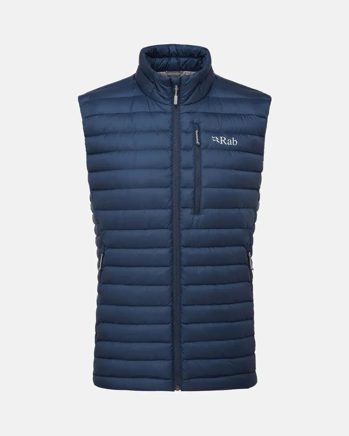 Rab Microlight Down Vest Tempest Blue | Northern Threads Designer Menswear