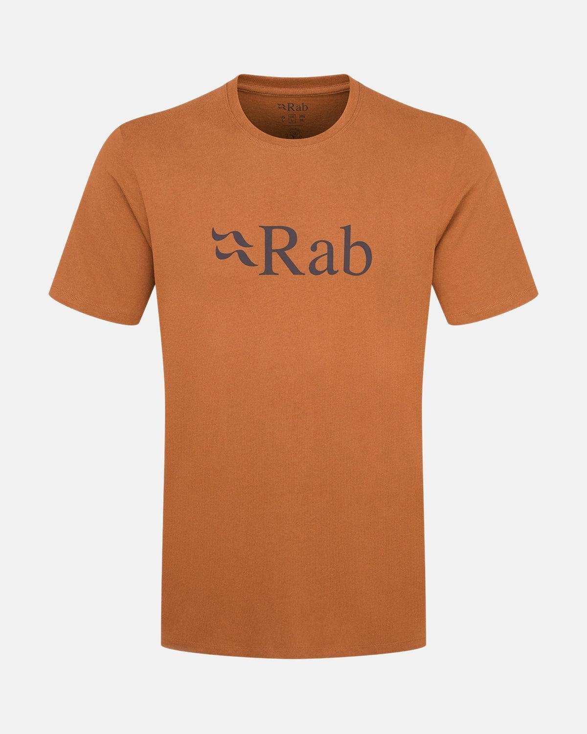RAB NEXUS STANCE LOGO ORGANIC T - SHIRT RED EARTH - RAB-QCB-08-REA-S - northern threads uk