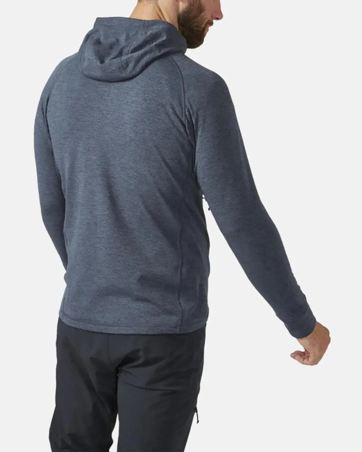 RAB-RAB NEXUS ZIP HOODED FLEECE STEEL-NORTHERN THREADS DESIGNER MENSWEAR
