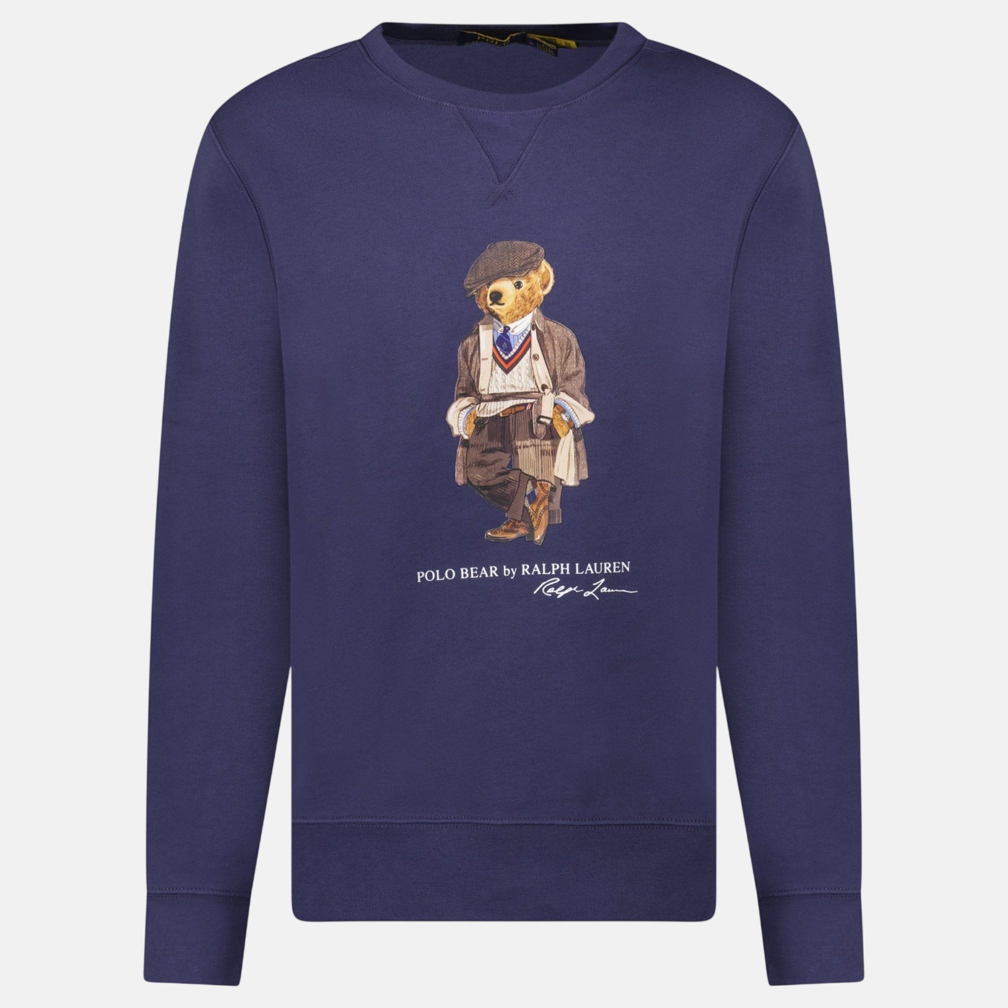 Ralph Lauren Bear Crew Sweatshirt Navy - A72 - northern threads uk