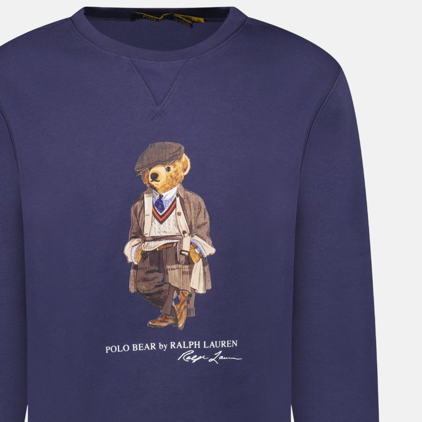 Ralph Lauren Bear Crew Sweatshirt Navy - northern threads