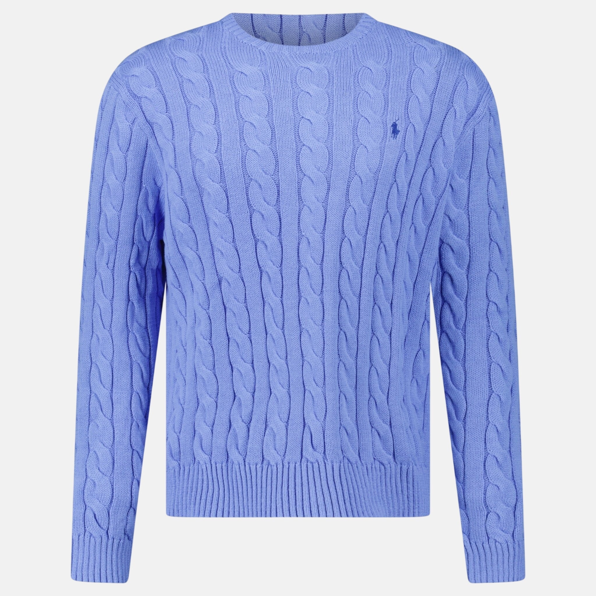 Ralph Lauren Cable Knit Sweater Blue - C16 - northern threads uk