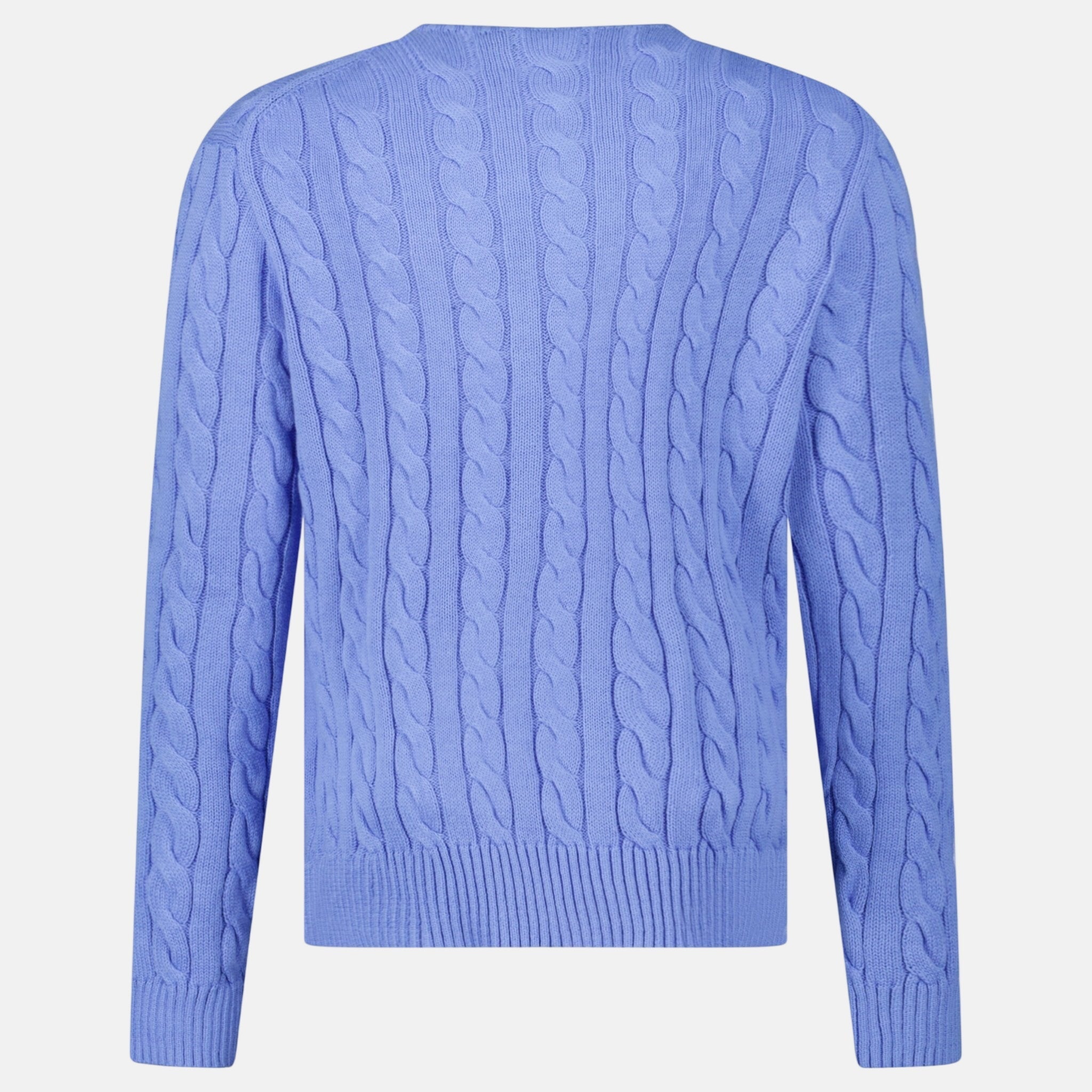 Ralph Lauren Cable Knit Sweater Blue - C16 - northern threads uk