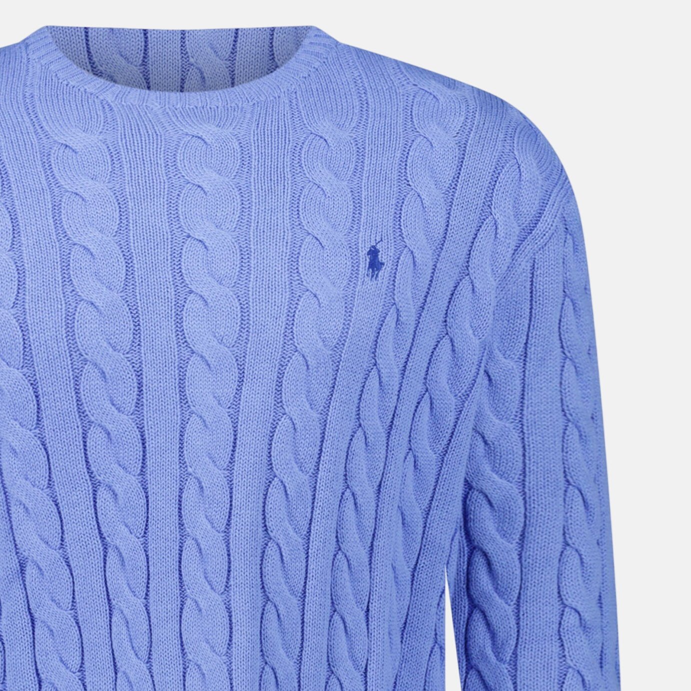 Ralph Lauren Cable Knit Sweater Blue - C16 - northern threads uk