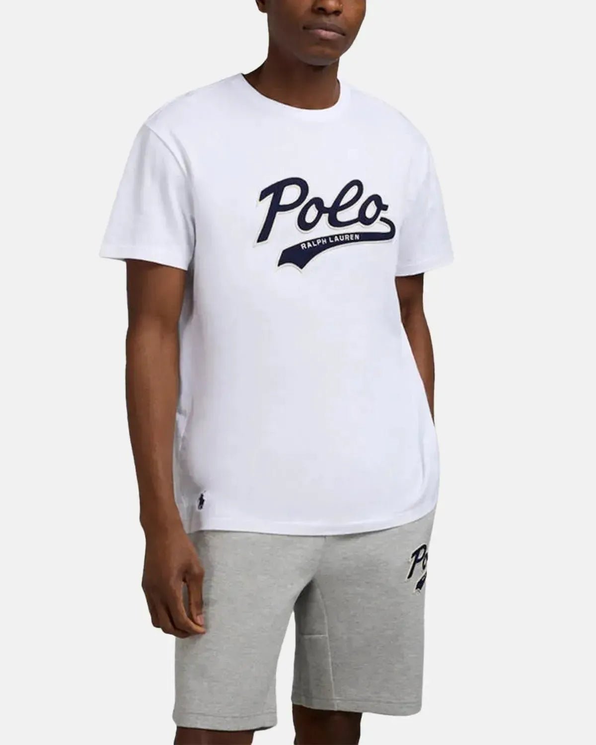 Ralph Lauren Classic Fit Polo Swoosh T-Shirt White | Northern Threads Designer Menswear